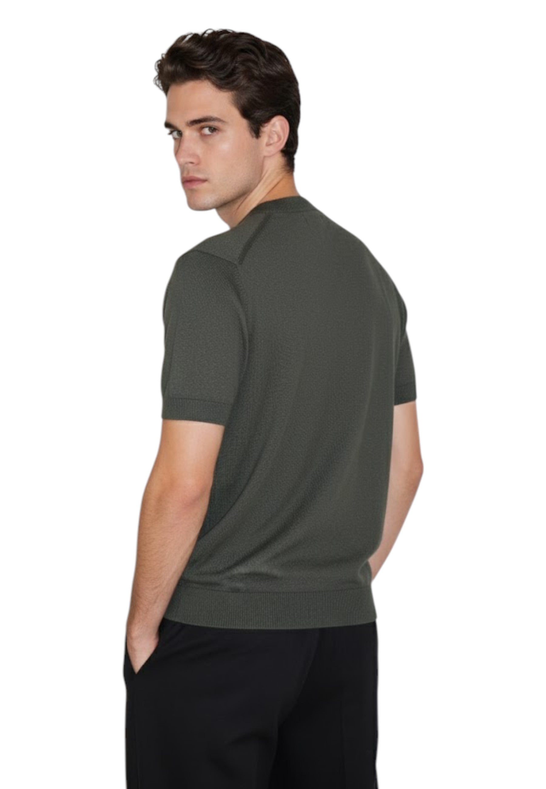 GIROCOLLO MANICA CORTA Verde Jean Paul