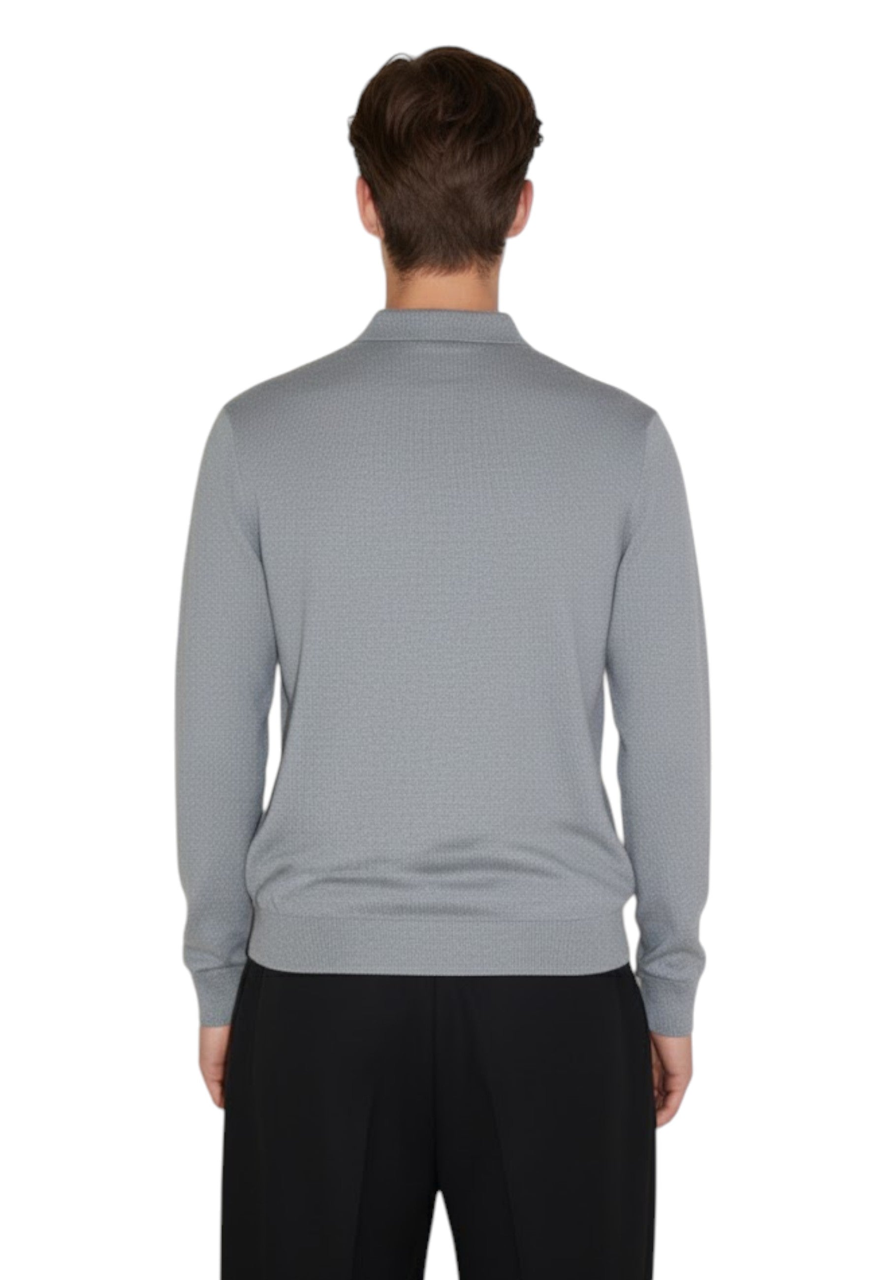 POLO A MANICA LUNGA Grigio Jean Paul