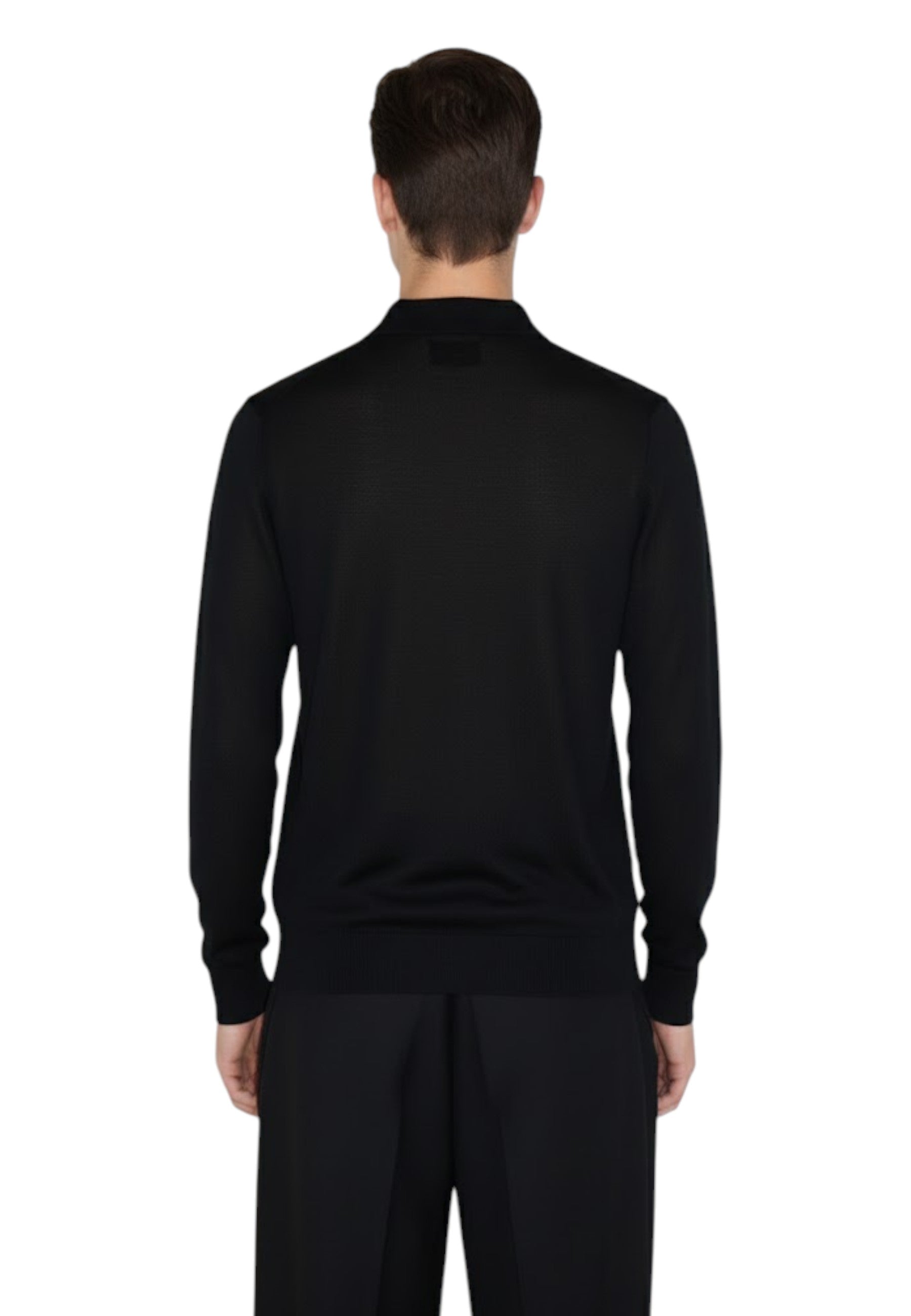 POLO A MANICA LUNGA Nero Jean Paul