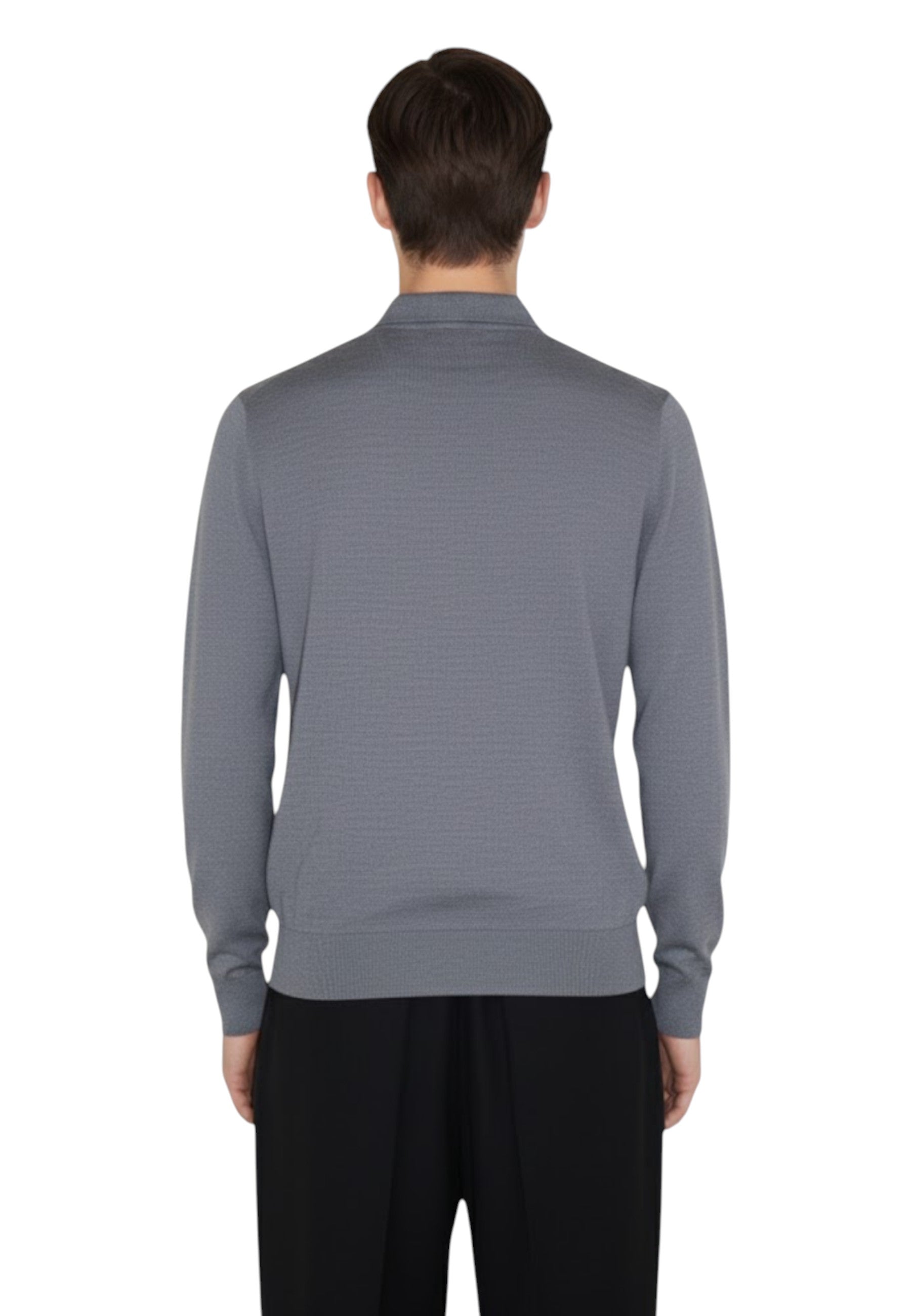 POLO A MANICA LUNGA Grigio Jean Paul