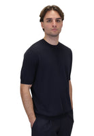 GIROCOLLO MANICA CORTA Blu Altea