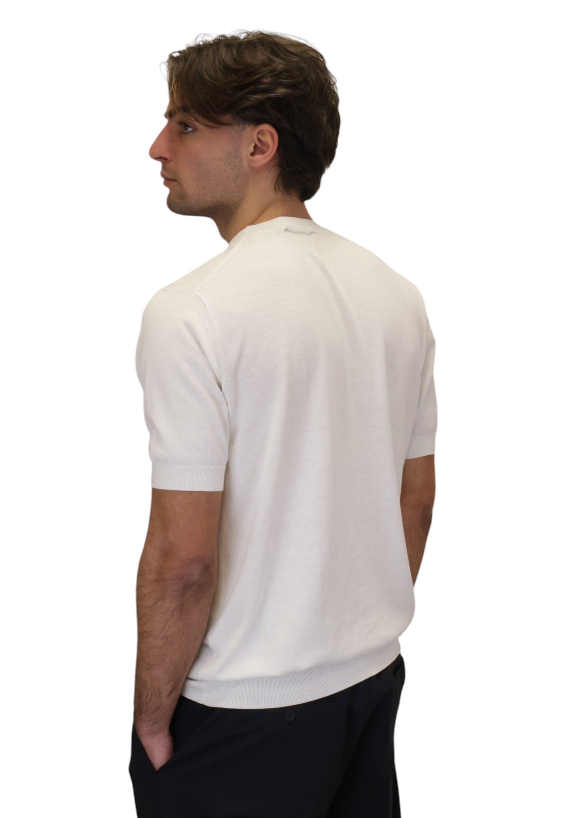 GIROCOLLO MANICA CORTA Panna Altea