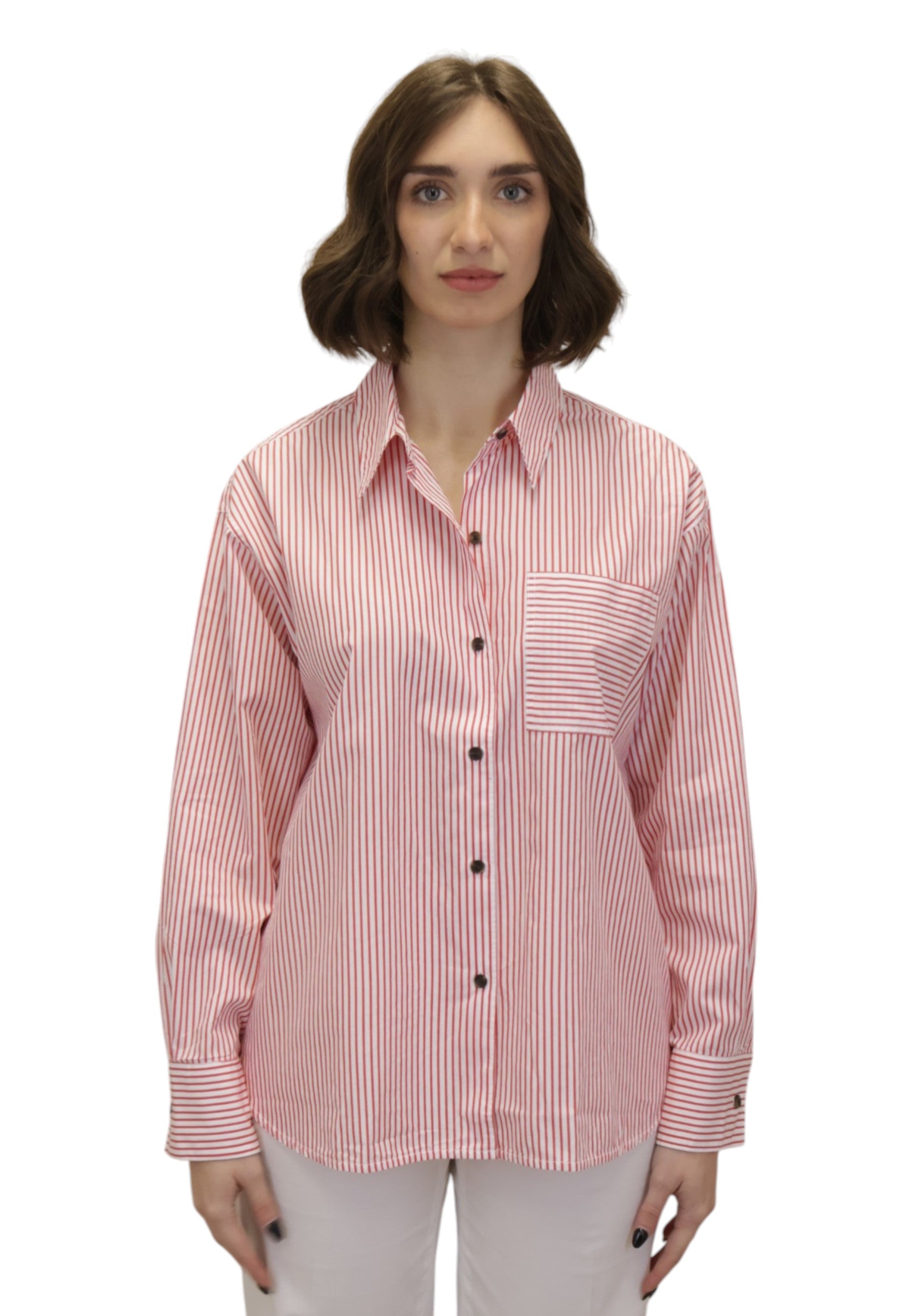 CAMICIE MANICA LUNGA Rosso Barbour