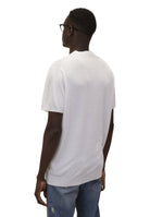 GIROCOLLO MANICA CORTA Bianco Blu Cashmere