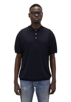 POLO A MANICA CORTA Blu Blu Cashmere