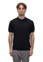 POLO A MANICA CORTA Nero Blu Cashmere