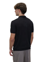 POLO A MANICA CORTA Nero Blu Cashmere