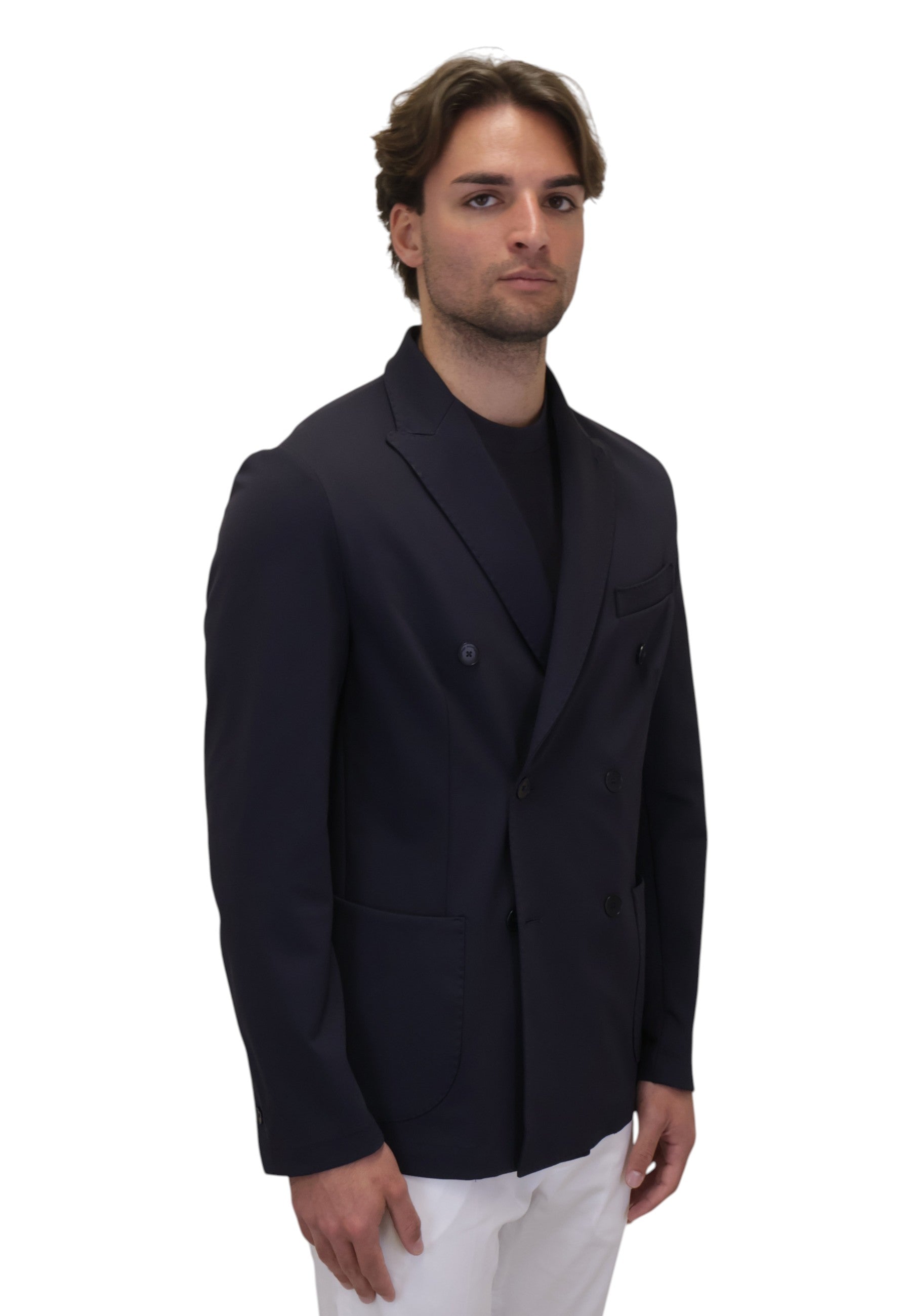 BLAZER DOPPIOPETTO Blu Bottega Marchigiana 