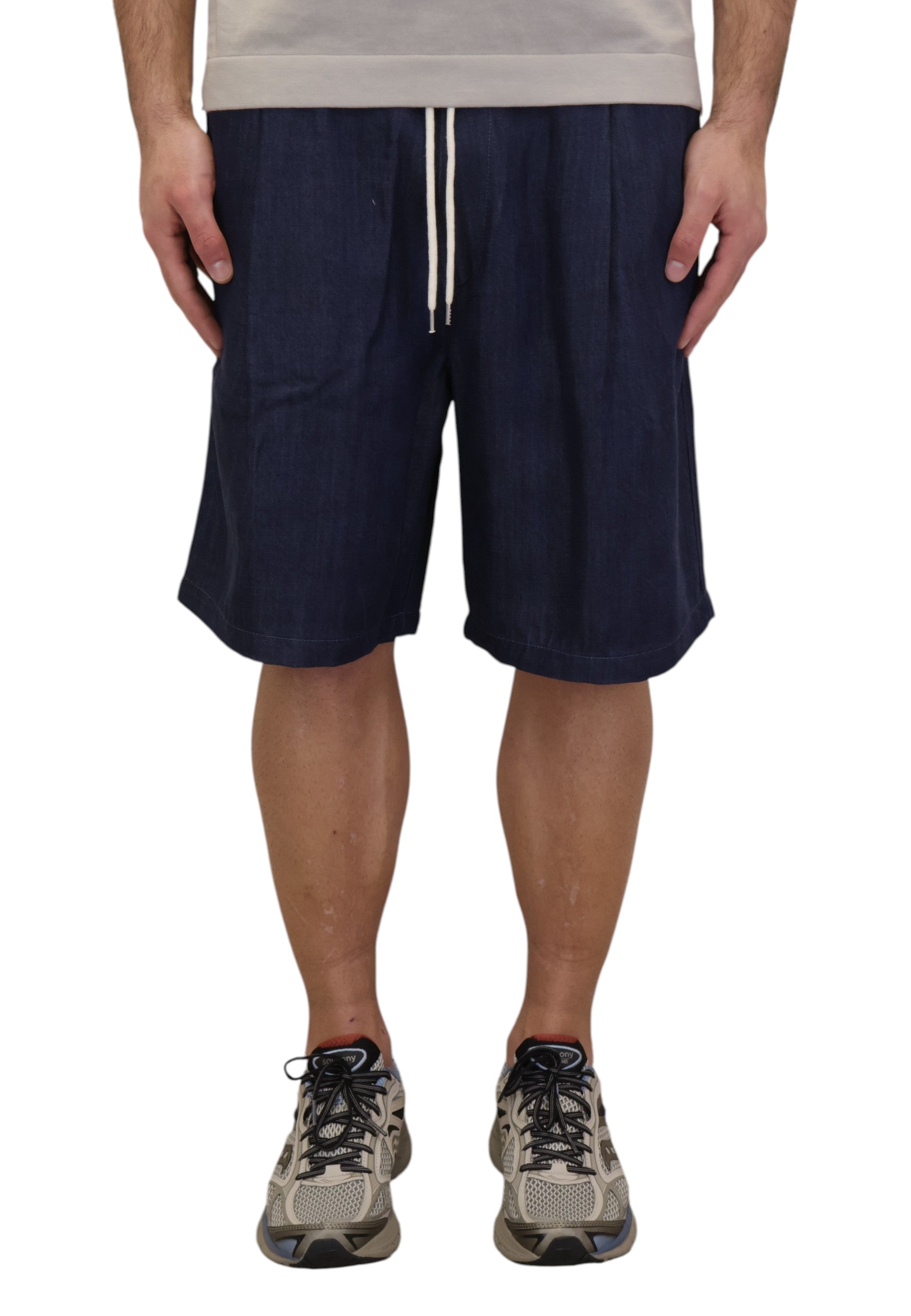 BERMUDA TASCA A FILO Blu Woc