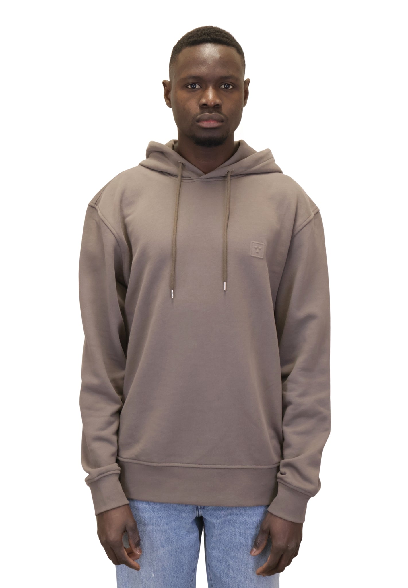 FELPE CON CAPPUCCIO Marrone Woc