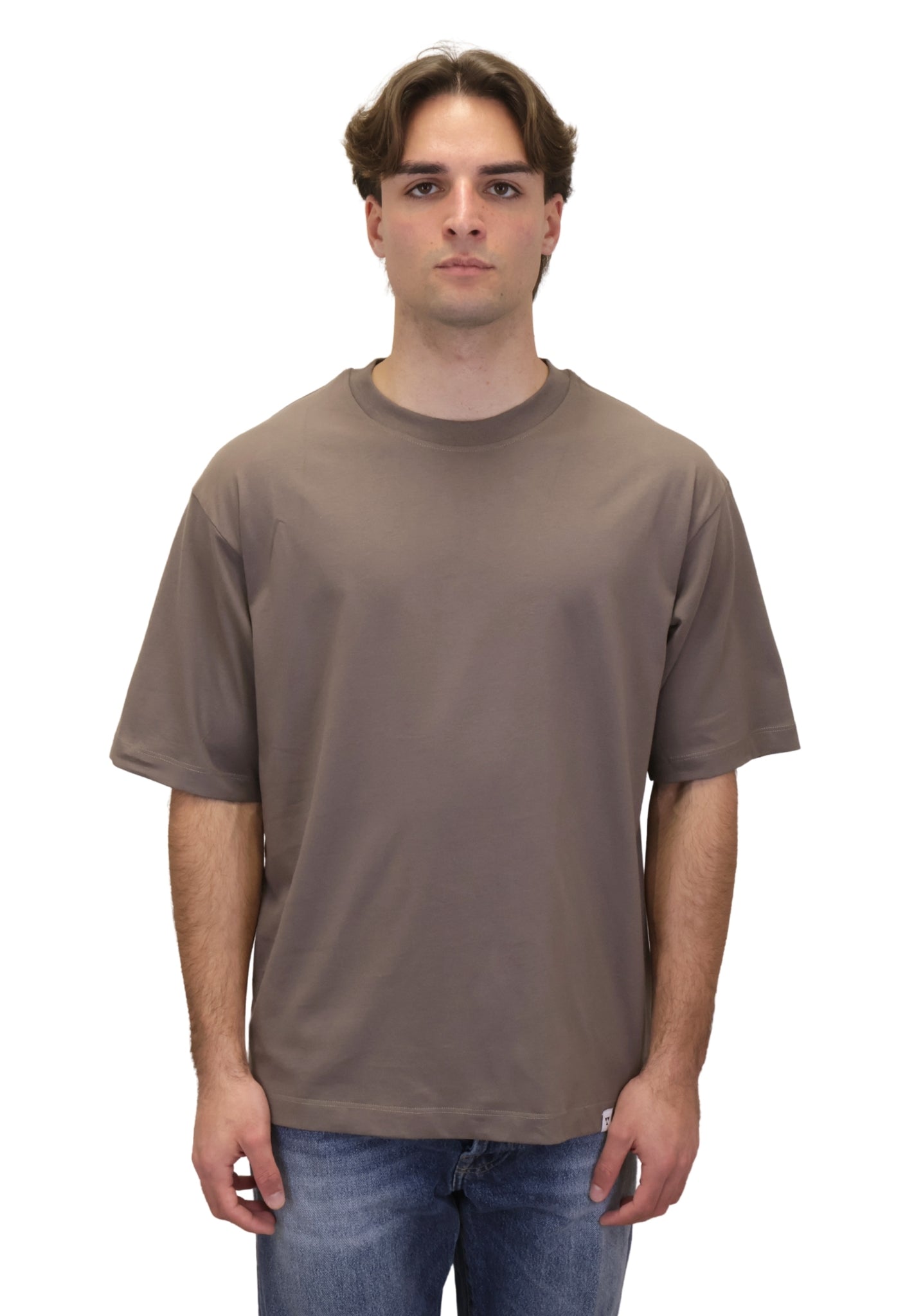 T-SHIRT Marrone Woc