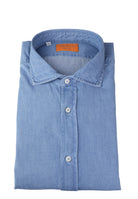 CAMICIE MANICA LUNGA Celeste Grigio