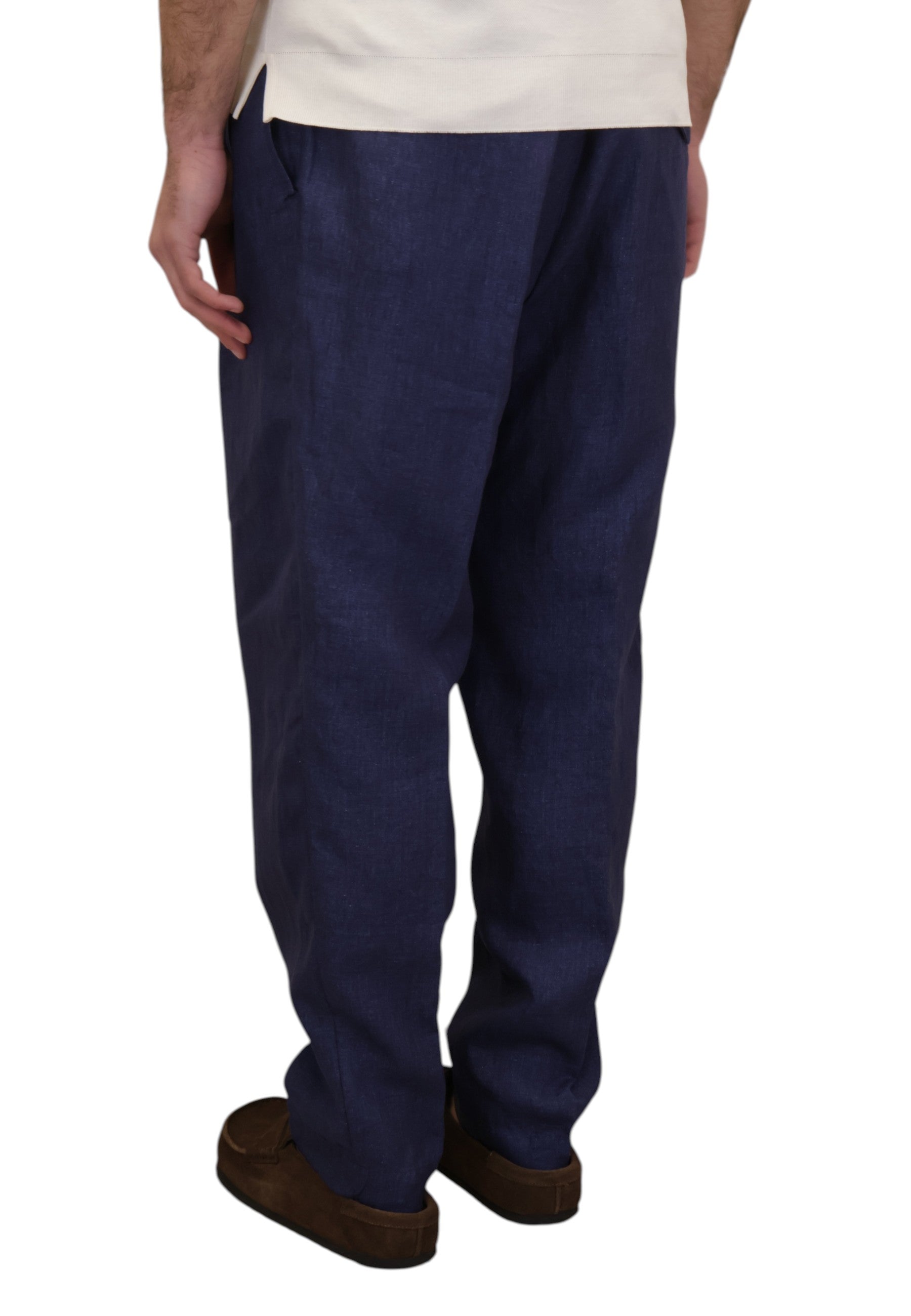 PANTALONI CON COULISSE Blu White Sand