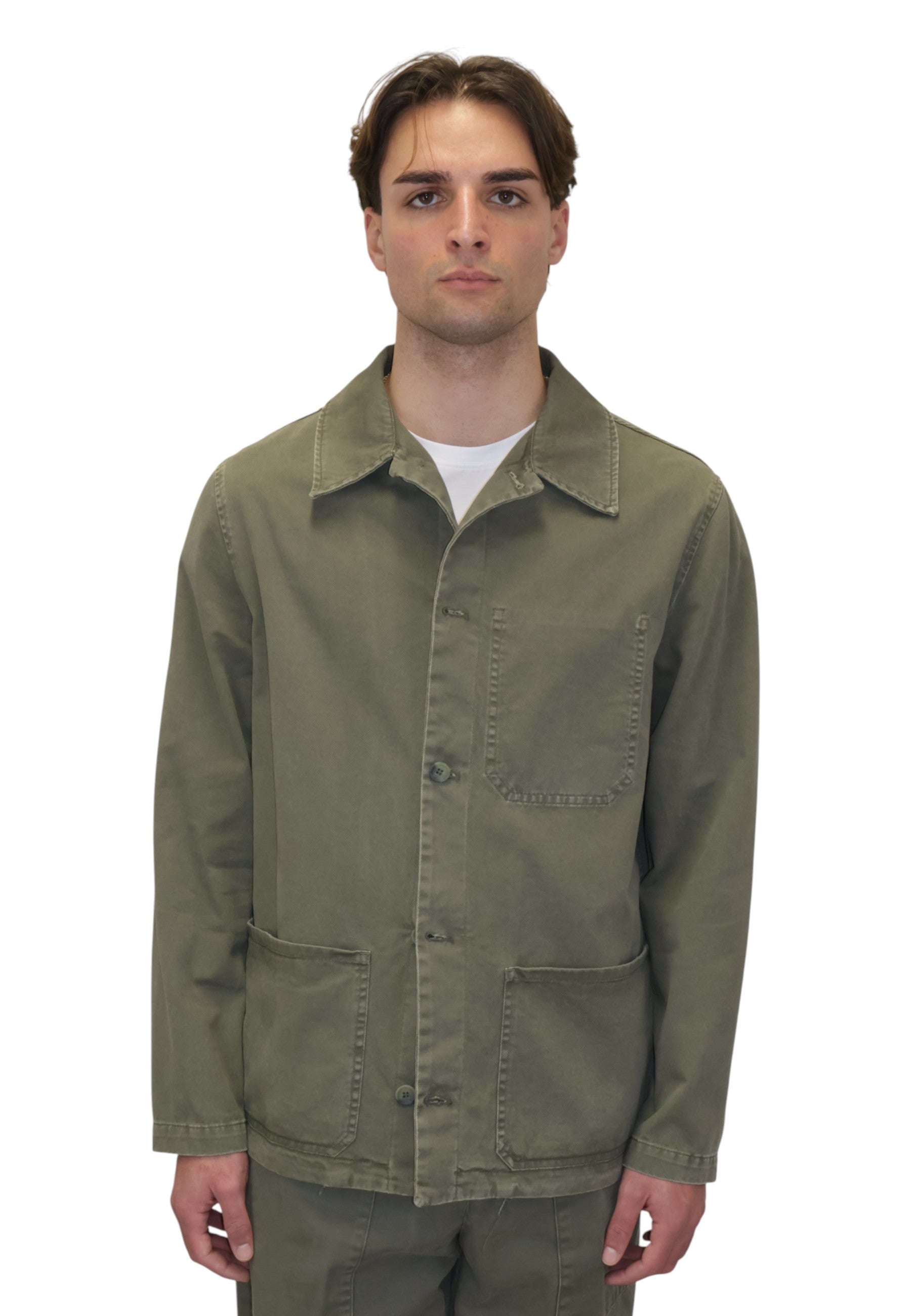 OVERSHIRT Verde White Sand