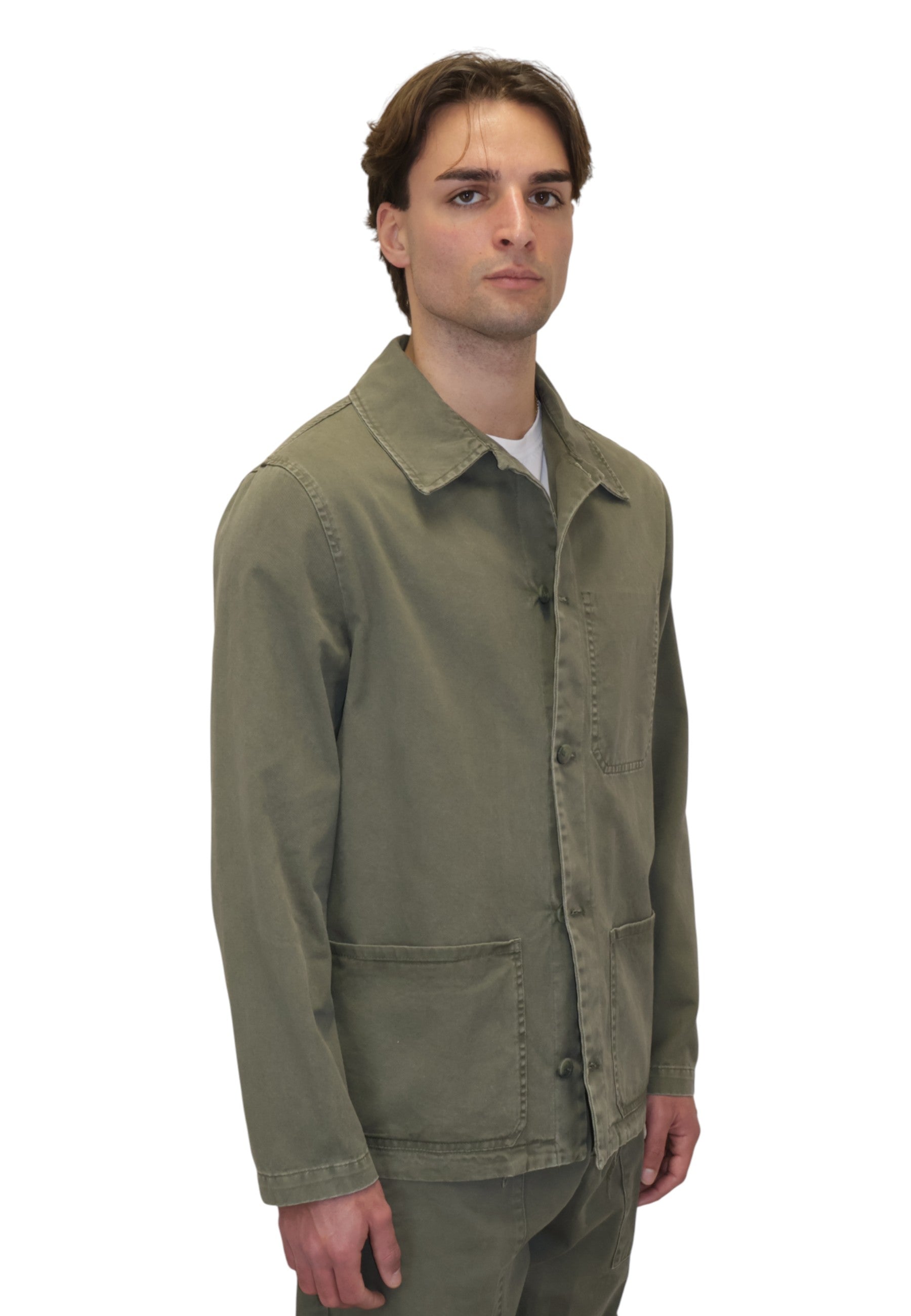 OVERSHIRT Verde White Sand
