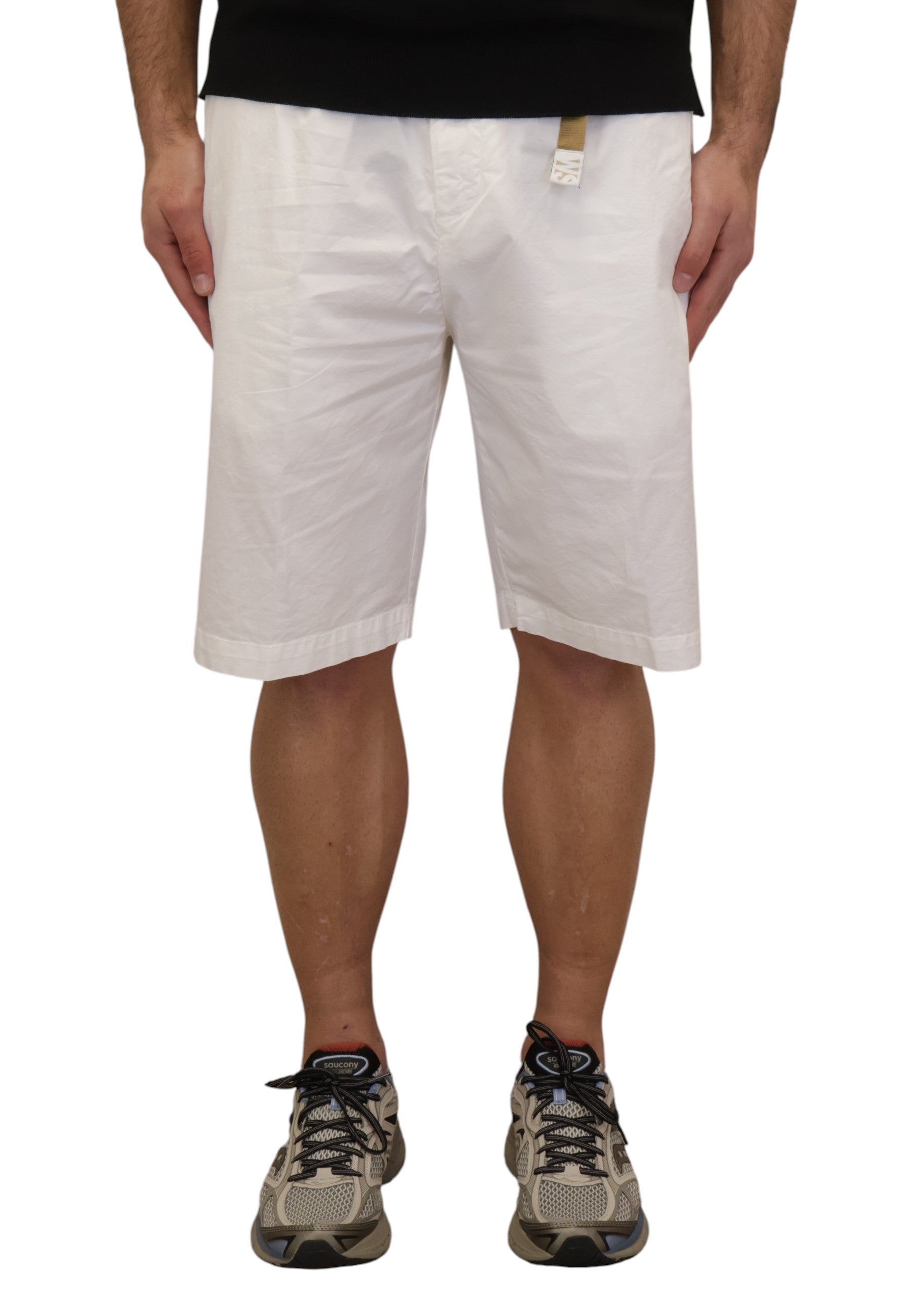BERMUDA TASCA A FILO Bianco White Sand