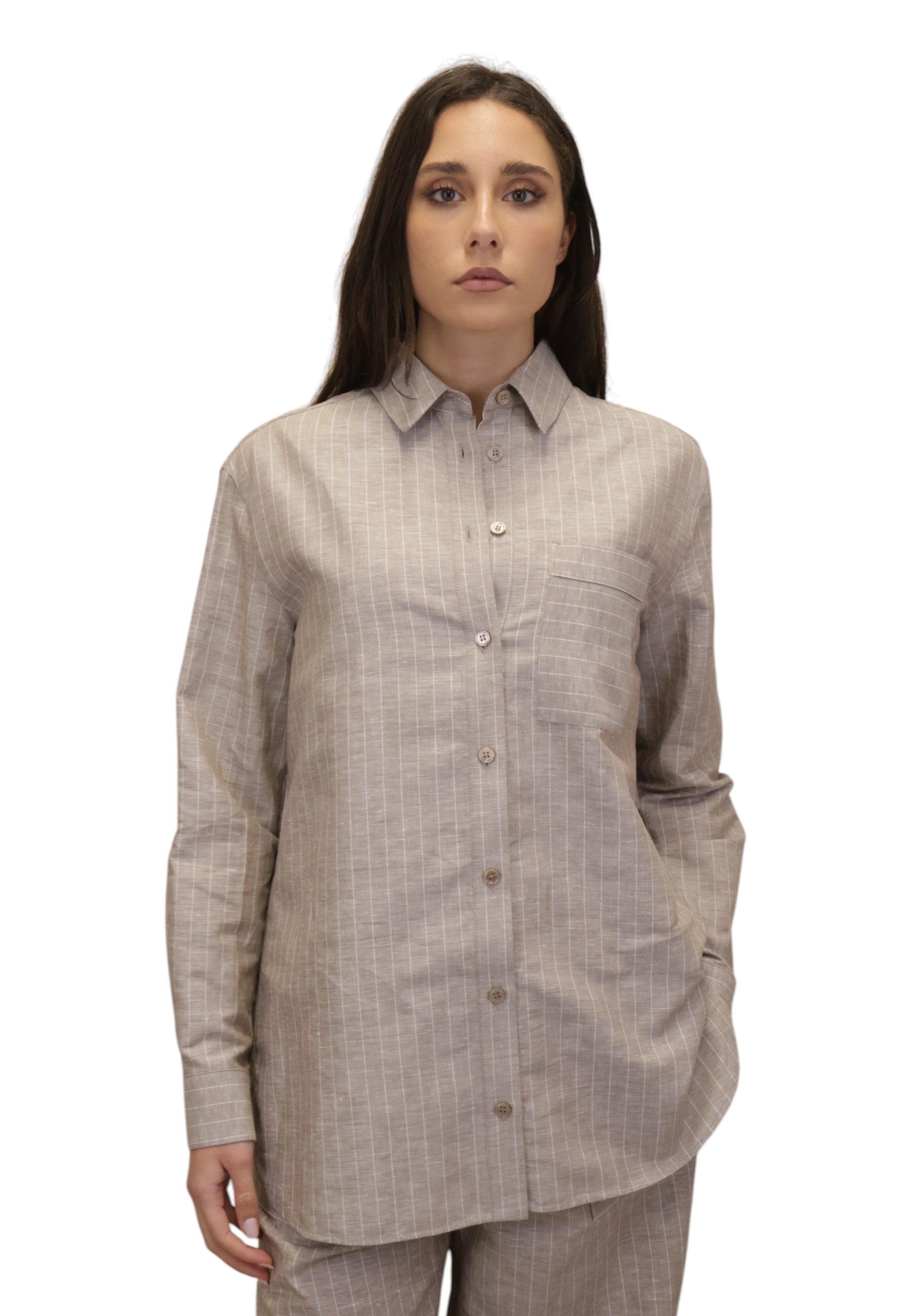 CAMICIE MANICA LUNGA Marrone Mm 2