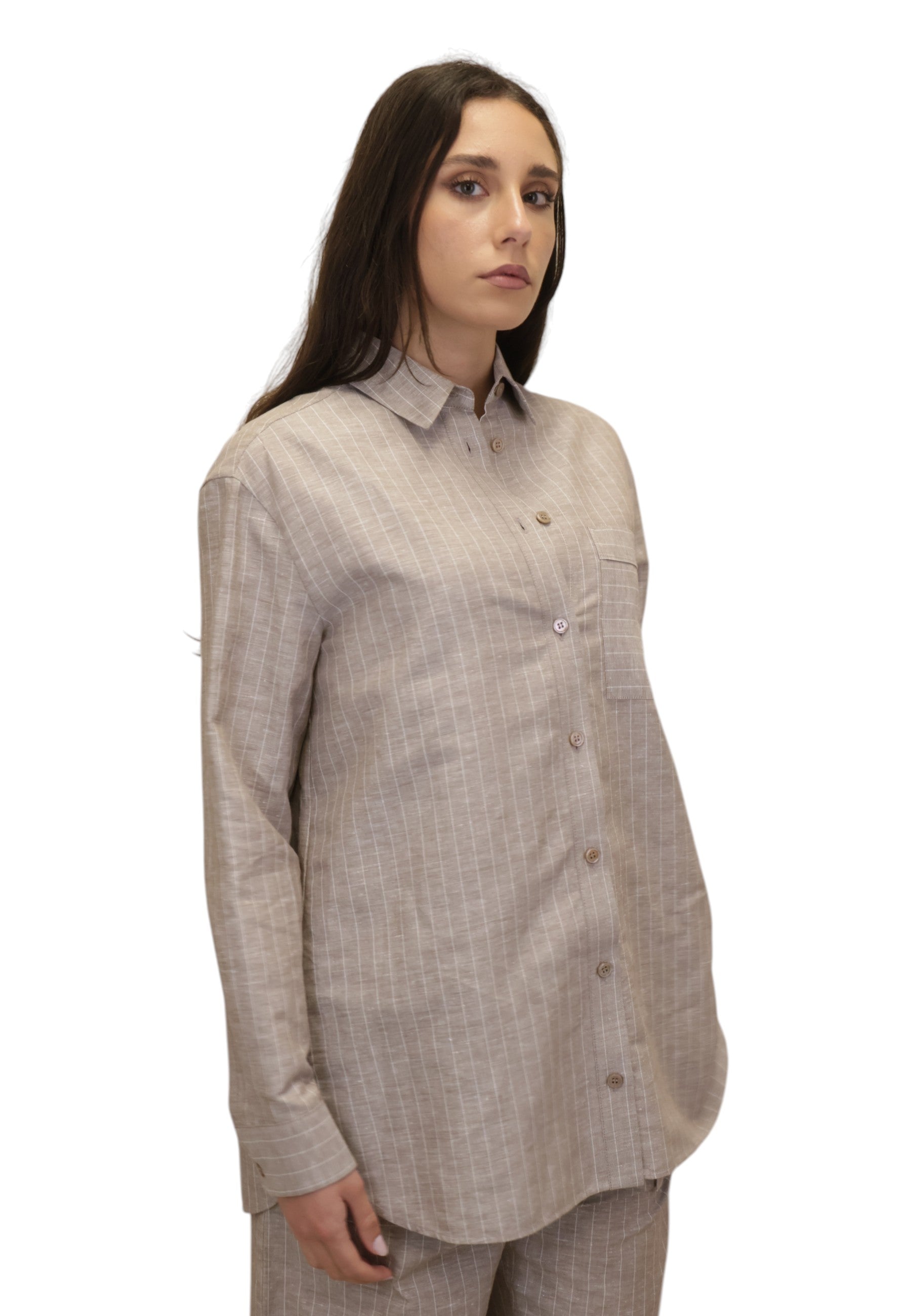 CAMICIE MANICA LUNGA Marrone Mm 2