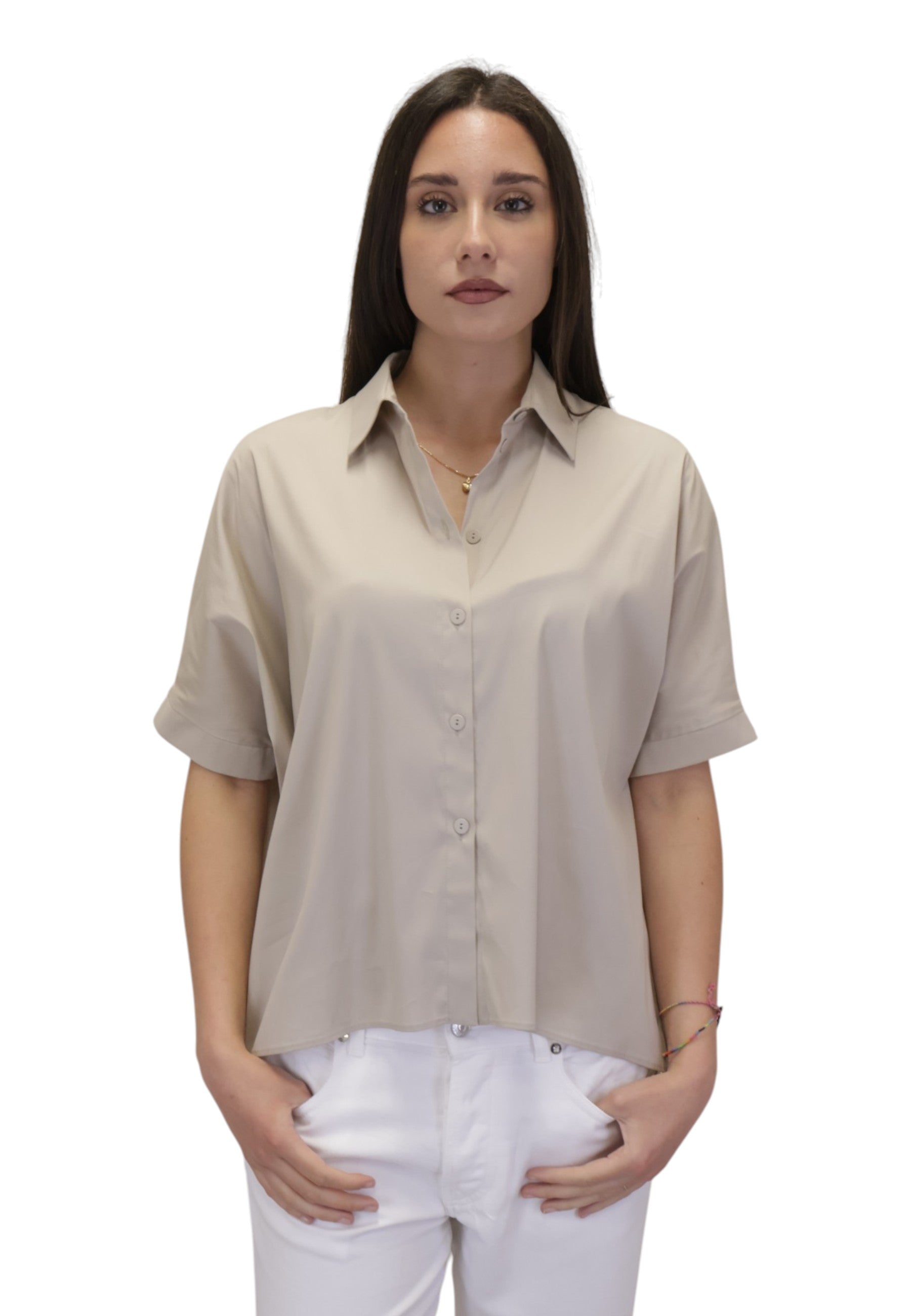 CAMICIE MANICA CORTA Beige Maxmara Beachwear