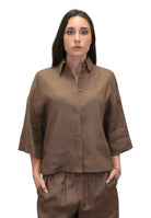 CAMICIE MANICA CORTA Marrone Mm 2