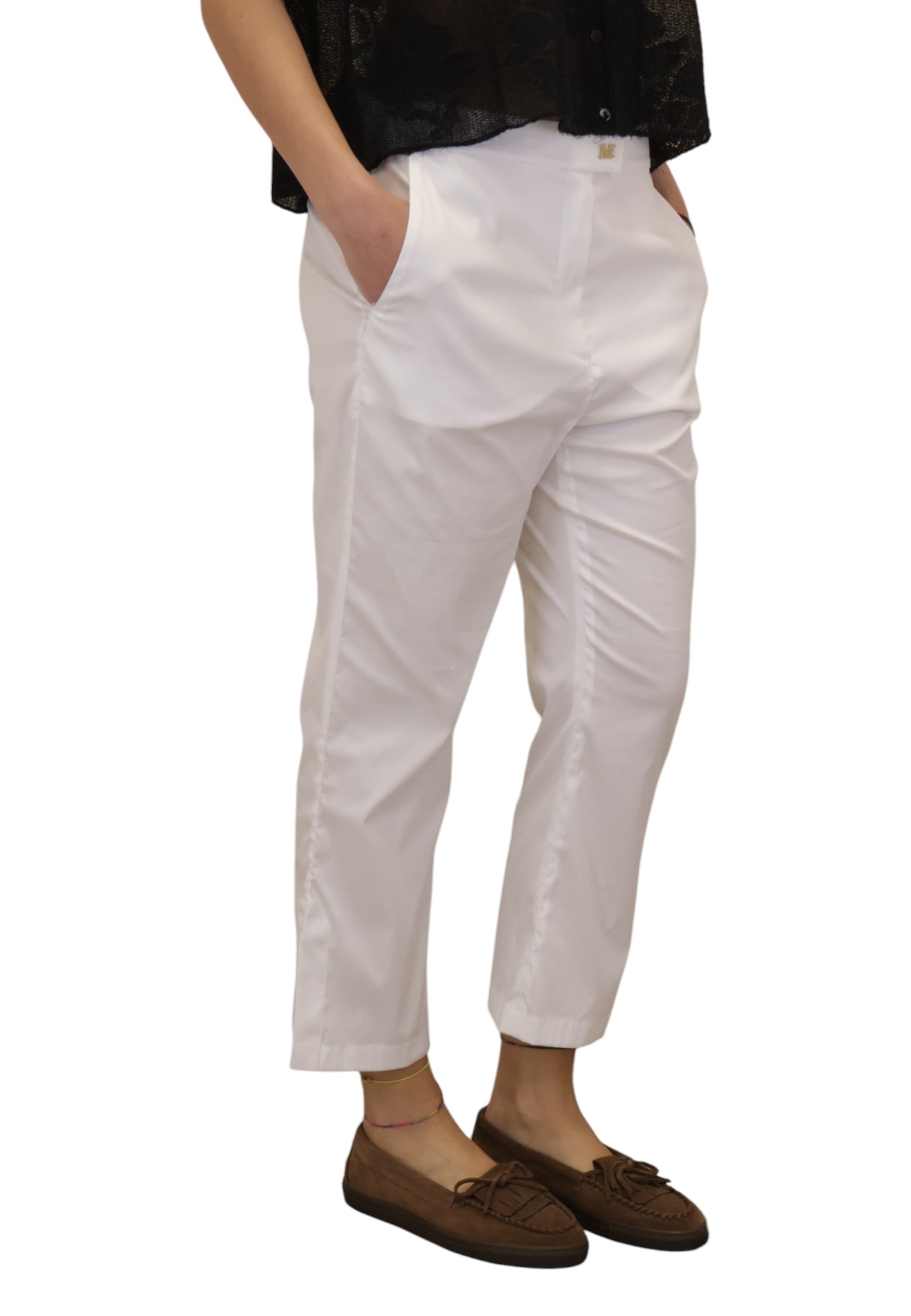 PANTALONI Bianco Maxmara Beachwear