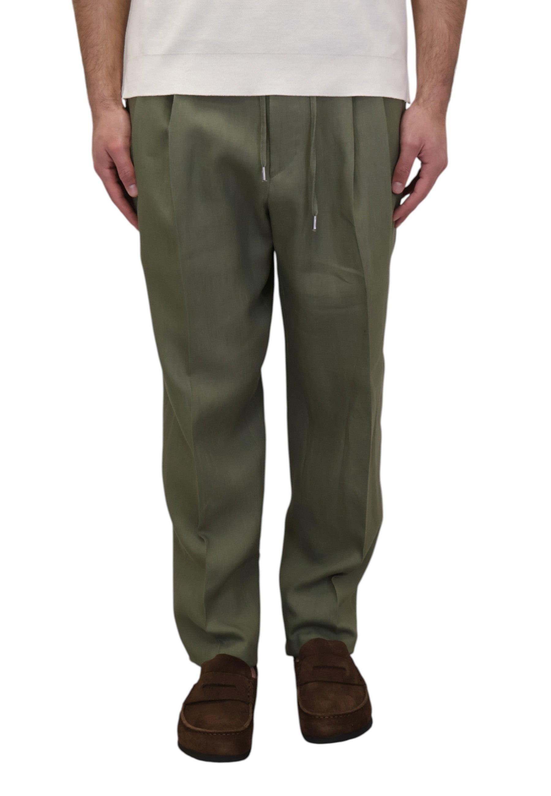 PANTALONI CON COULISSE Verde Be.able
