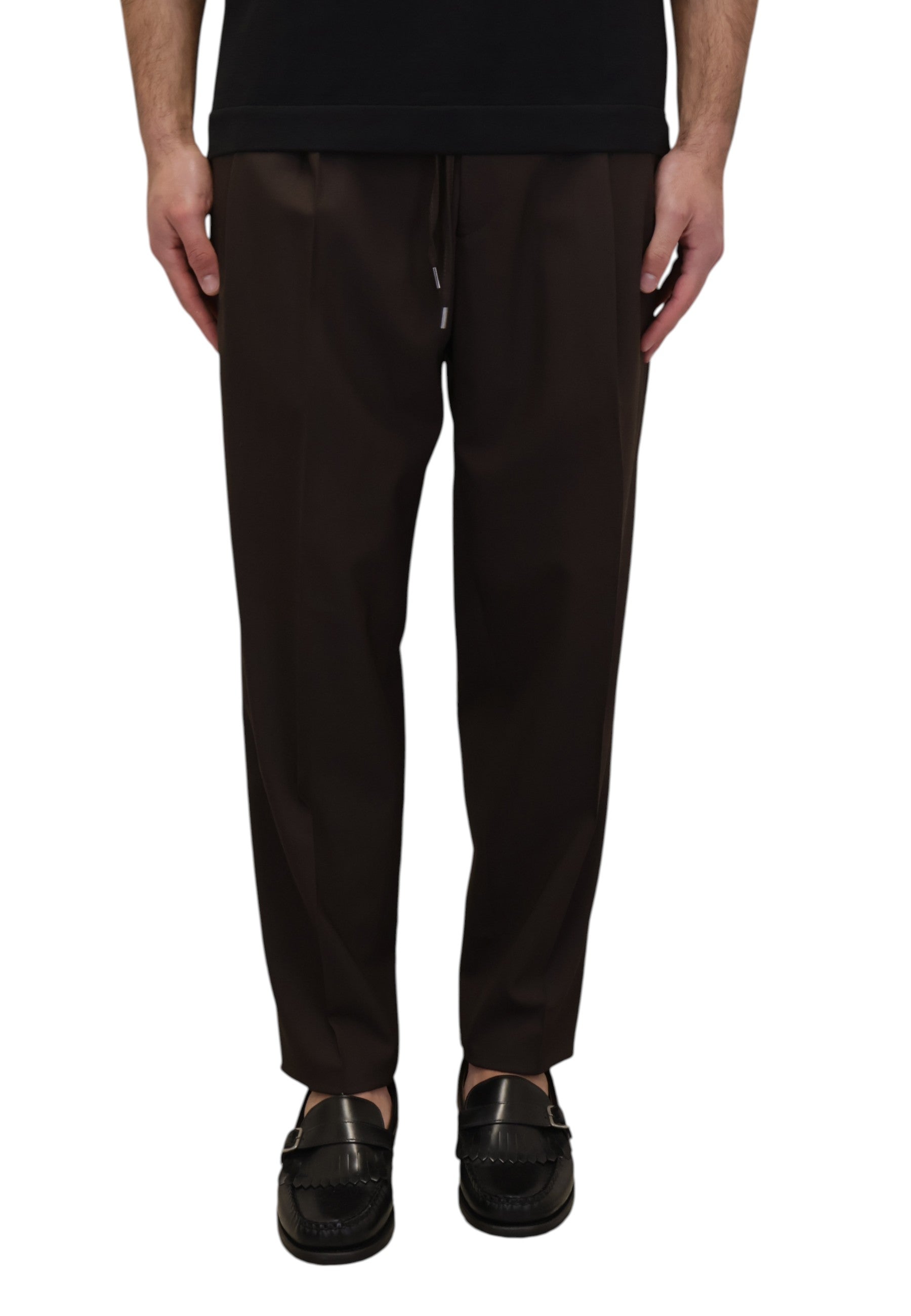 PANTALONI CON COULISSE Marrone Be.able