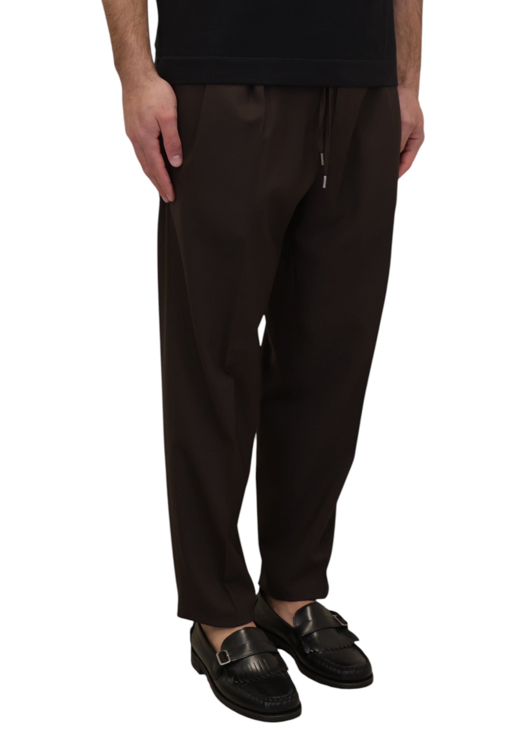 PANTALONI CON COULISSE Marrone Be.able