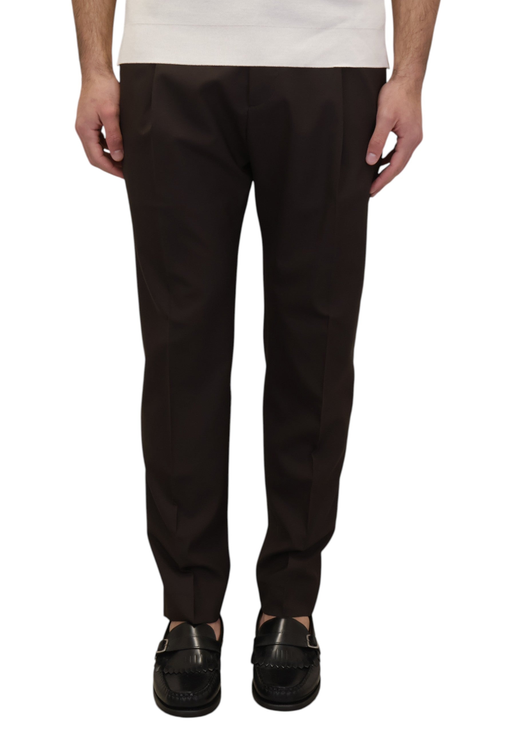 PANTALONI TASCA A FILO Marrone Be.able