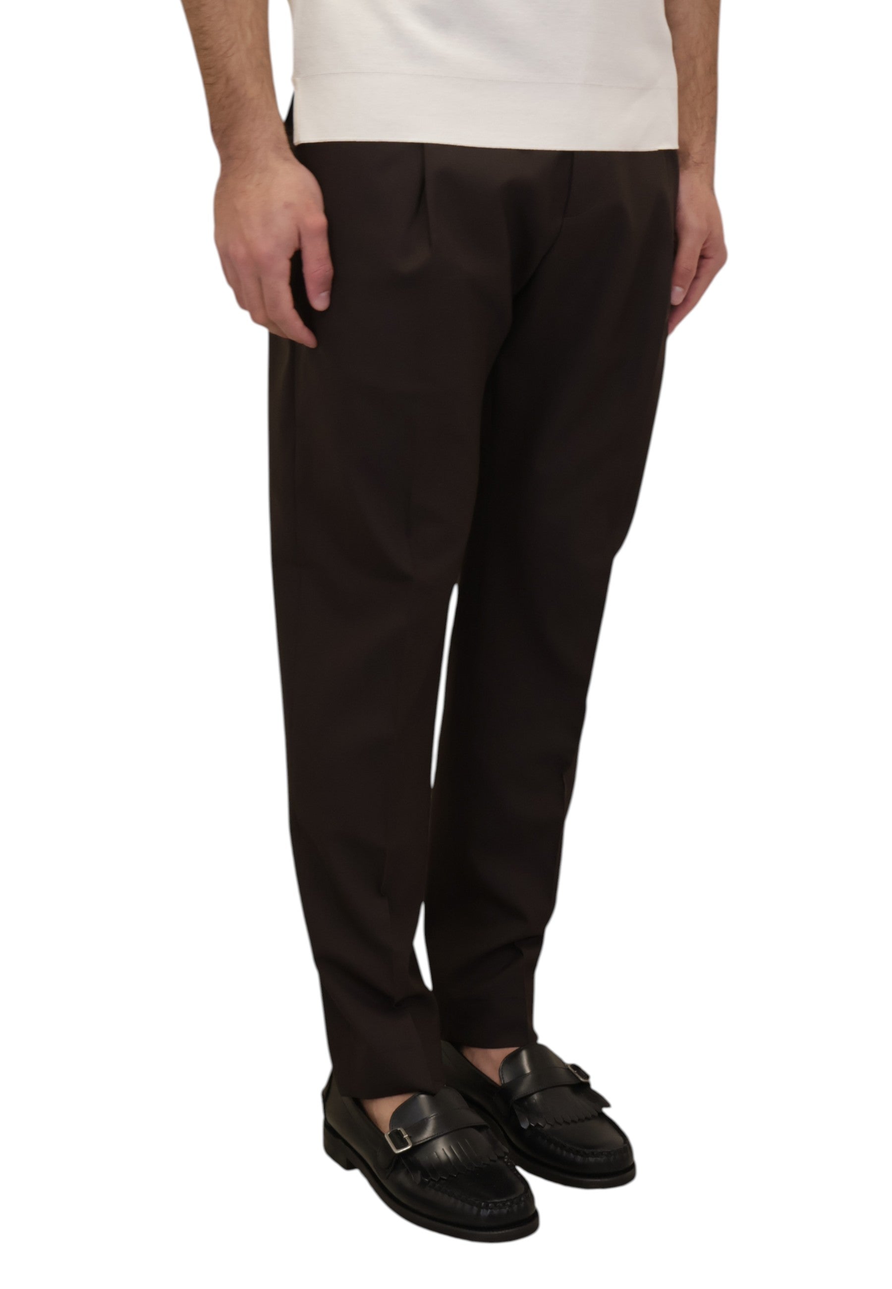 PANTALONI TASCA A FILO Marrone Be.able