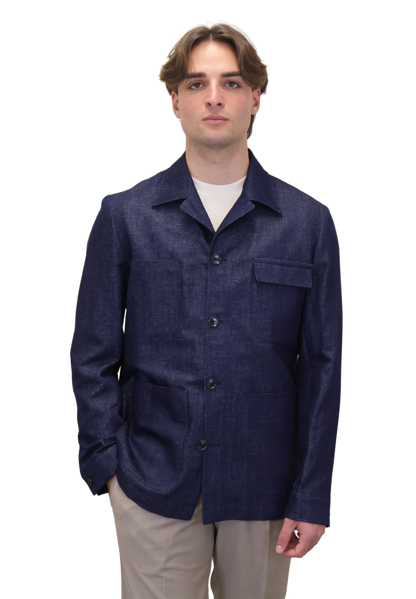 OVERSHIRT Blu Bollani Napoli