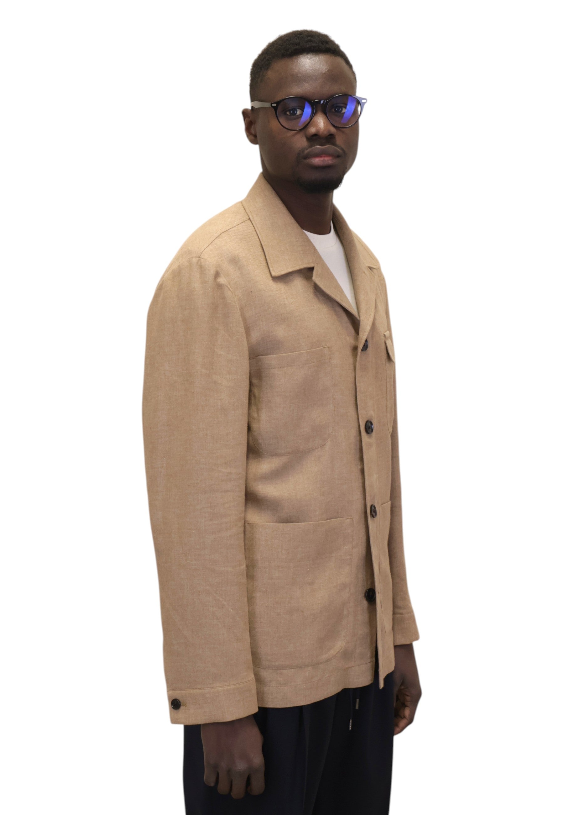 OVERSHIRT Beige Bollani Napoli