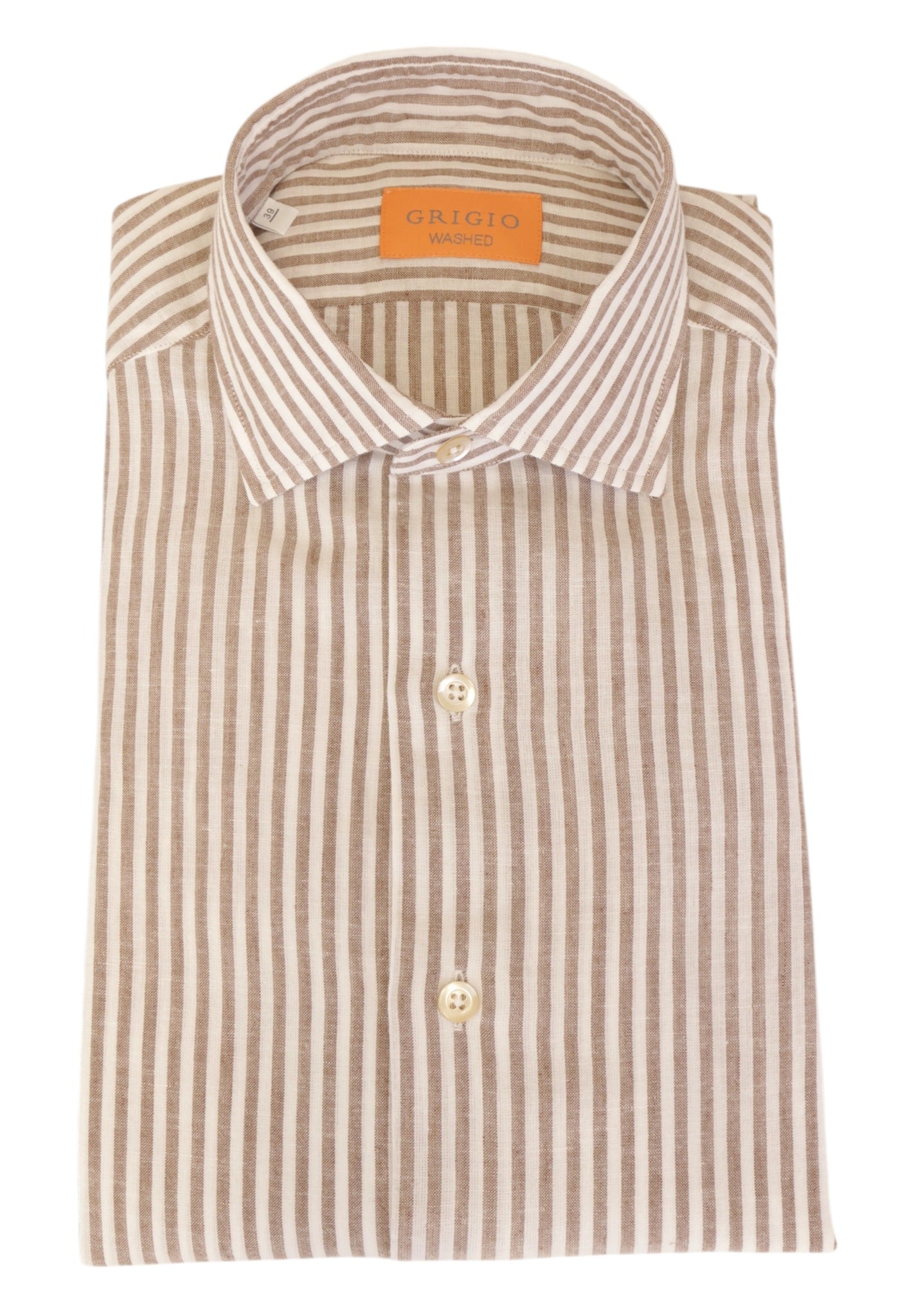 CAMICIE MANICA LUNGA Marrone Grigio