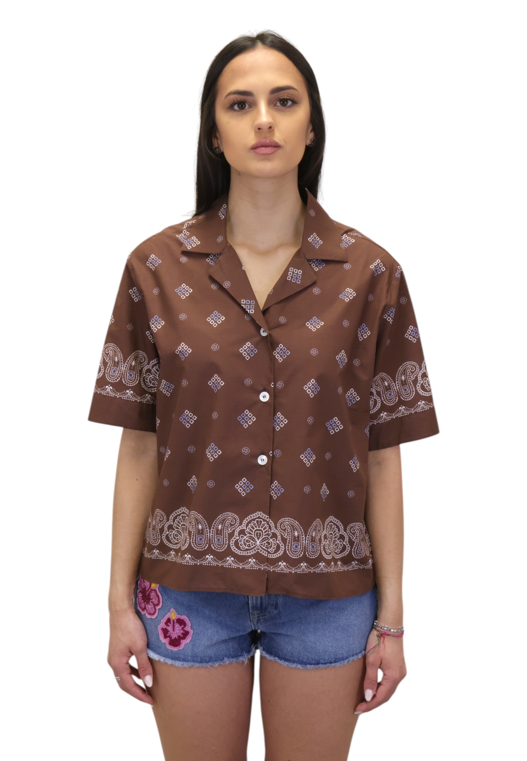 CAMICIE MANICA CORTA Marrone Academia
