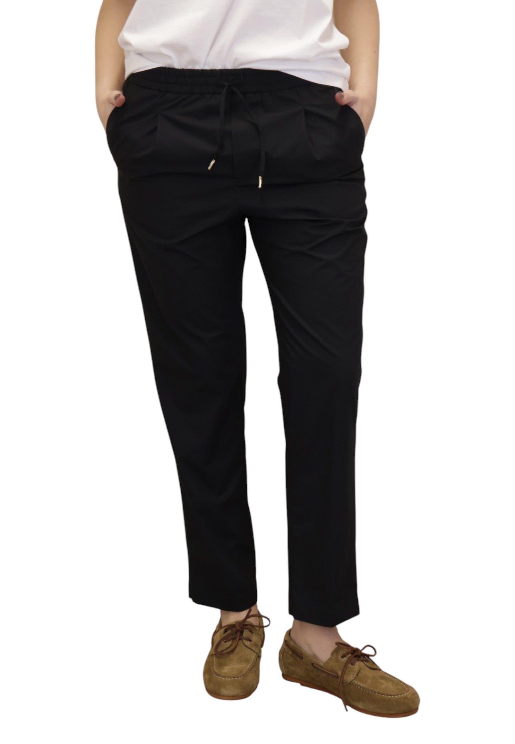PANTALONI CON COULISSE Nero Briglia Genderless 1949