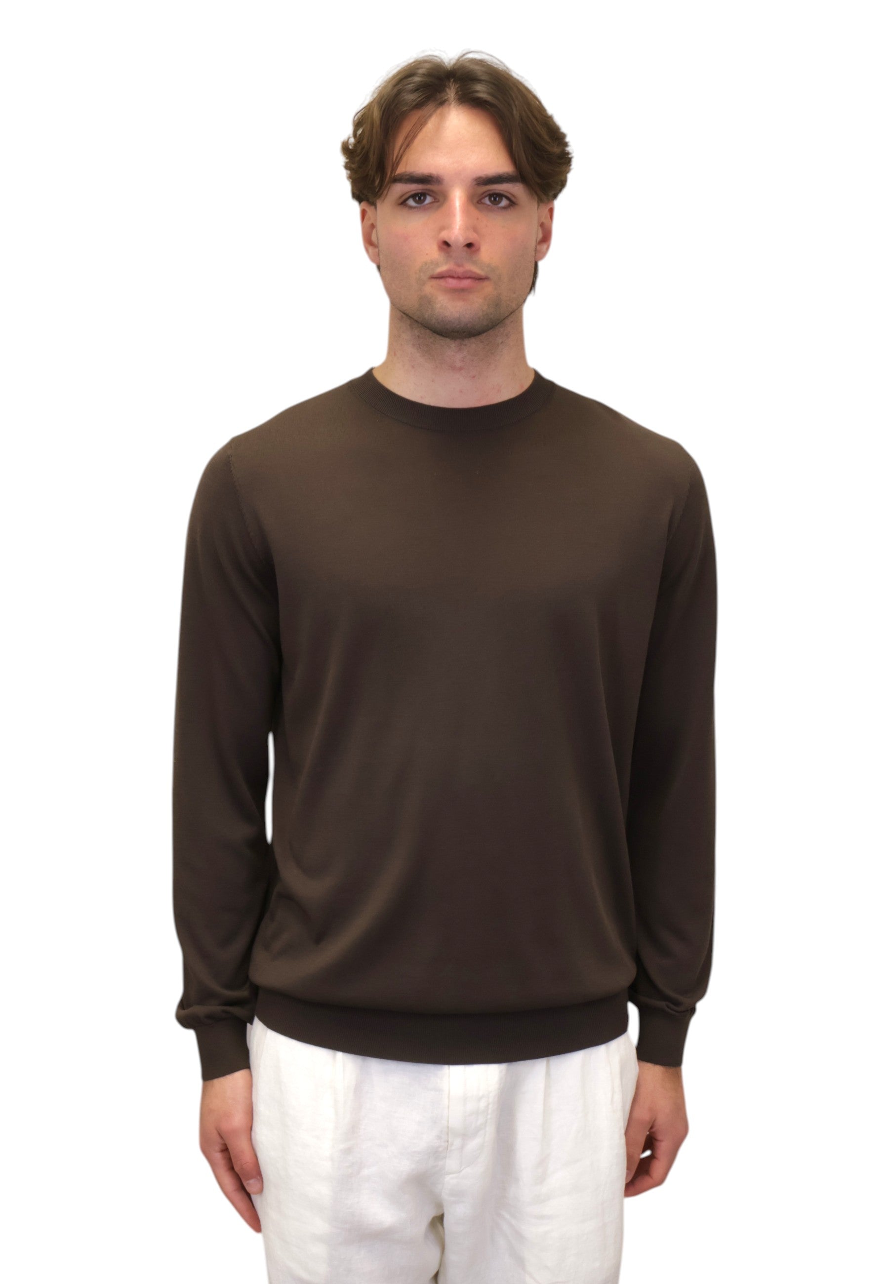 GIROCOLLO MANICA LUNGA Marrone Kangra