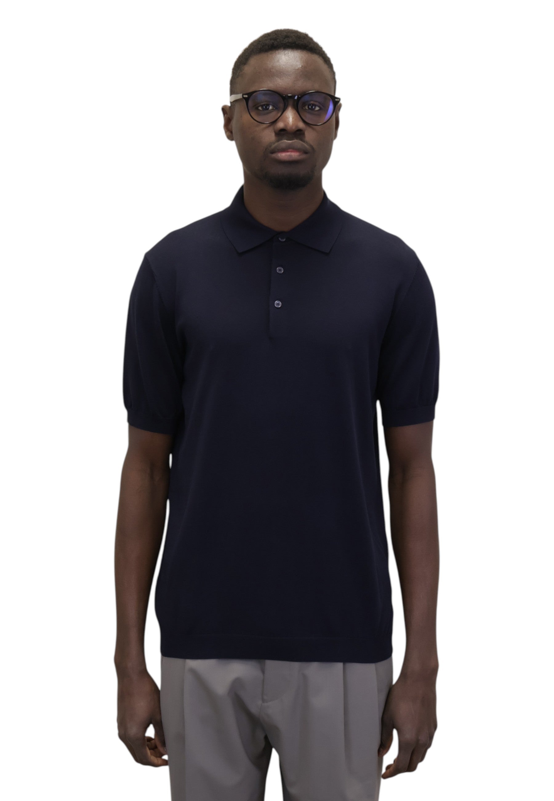 POLO A MANICA CORTA Blu Kangra