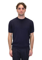 GIROCOLLO MANICA CORTA Blu Kangra