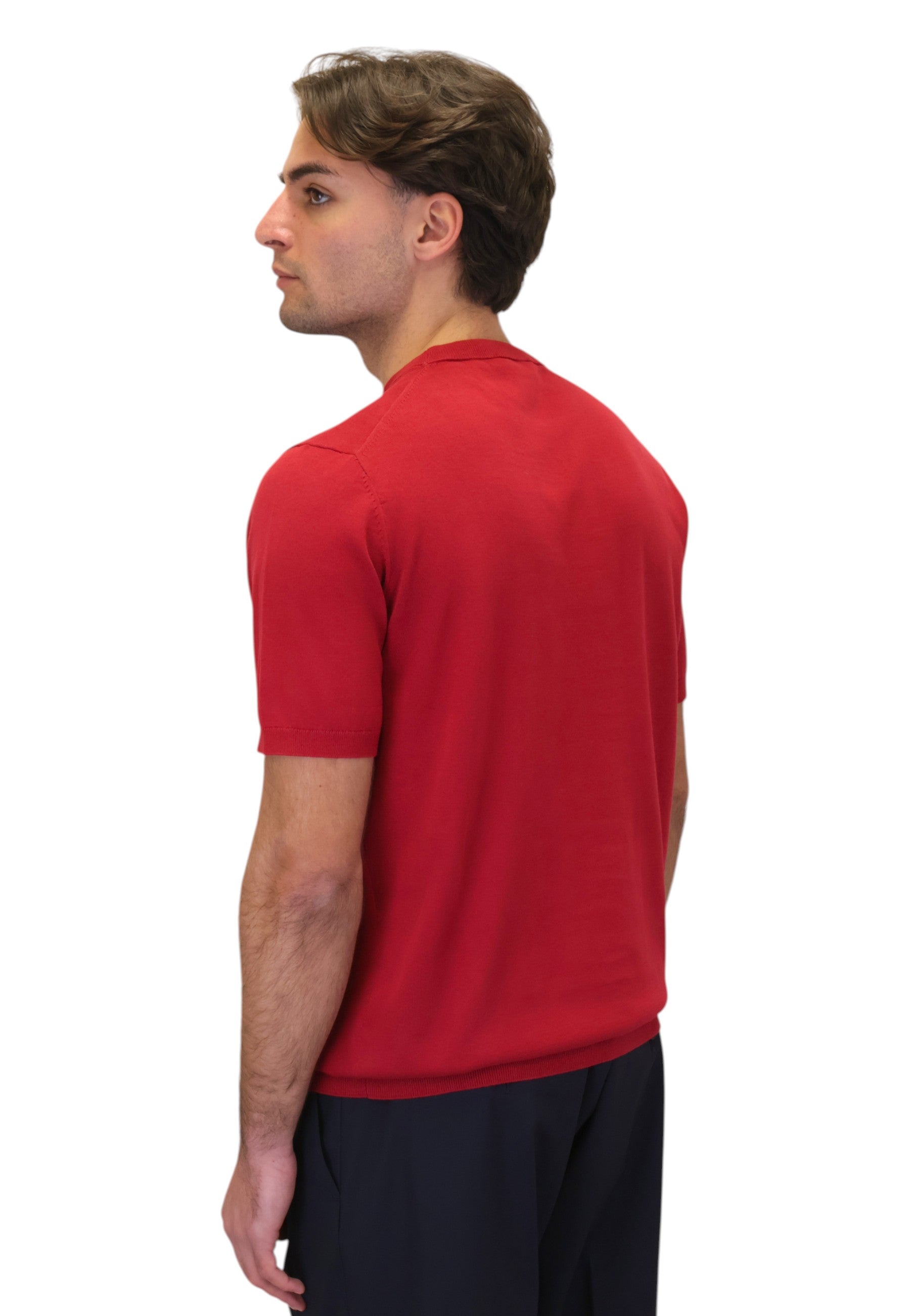 GIROCOLLO MANICA CORTA Rosso Kangra