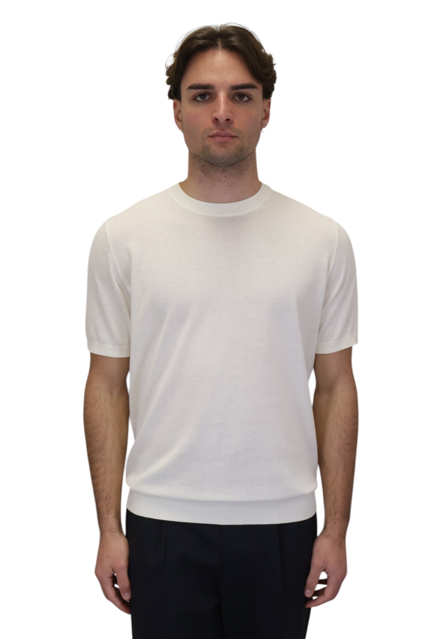 GIROCOLLO MANICA CORTA Panna Kangra