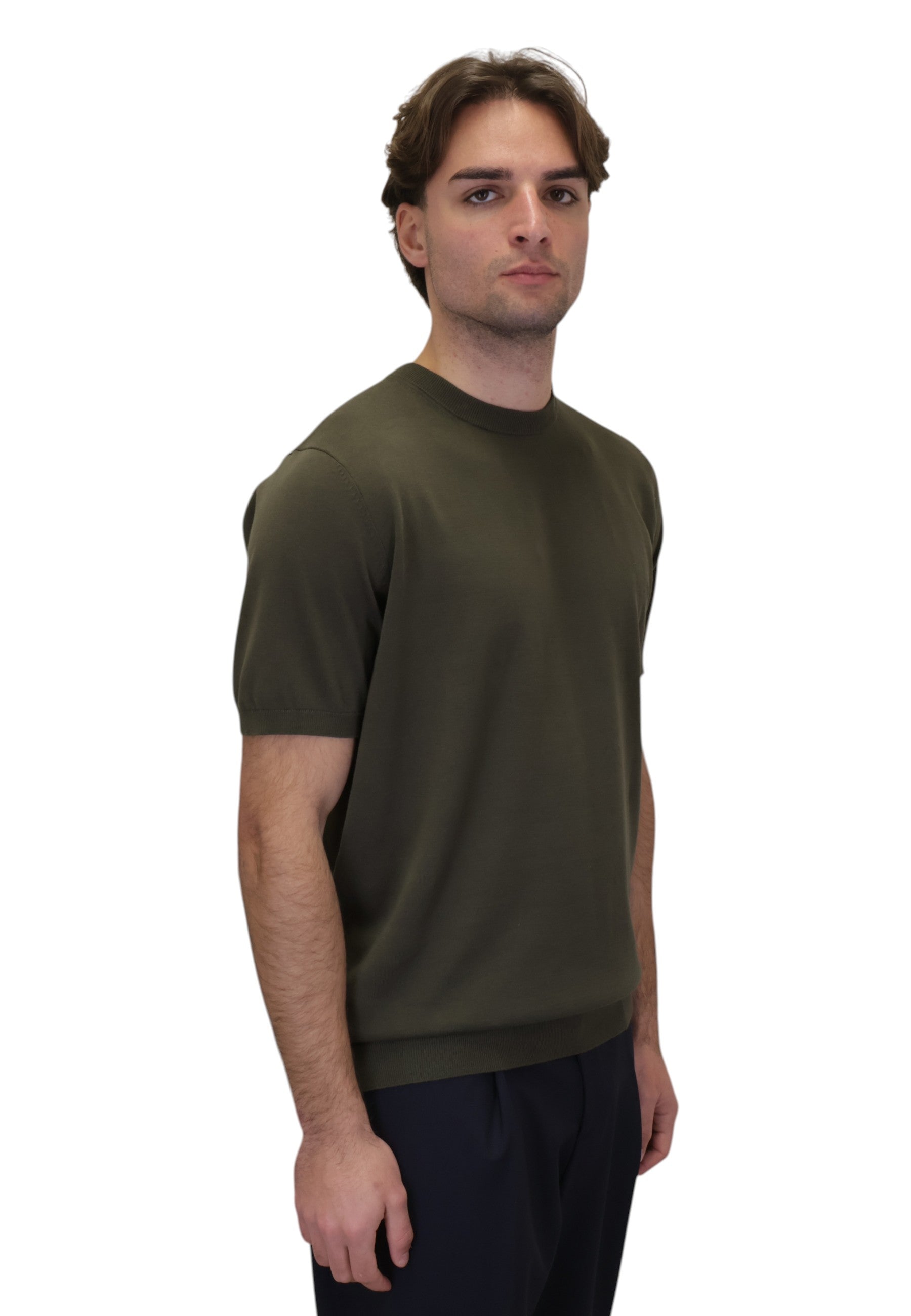 GIROCOLLO MANICA CORTA Verde Kangra