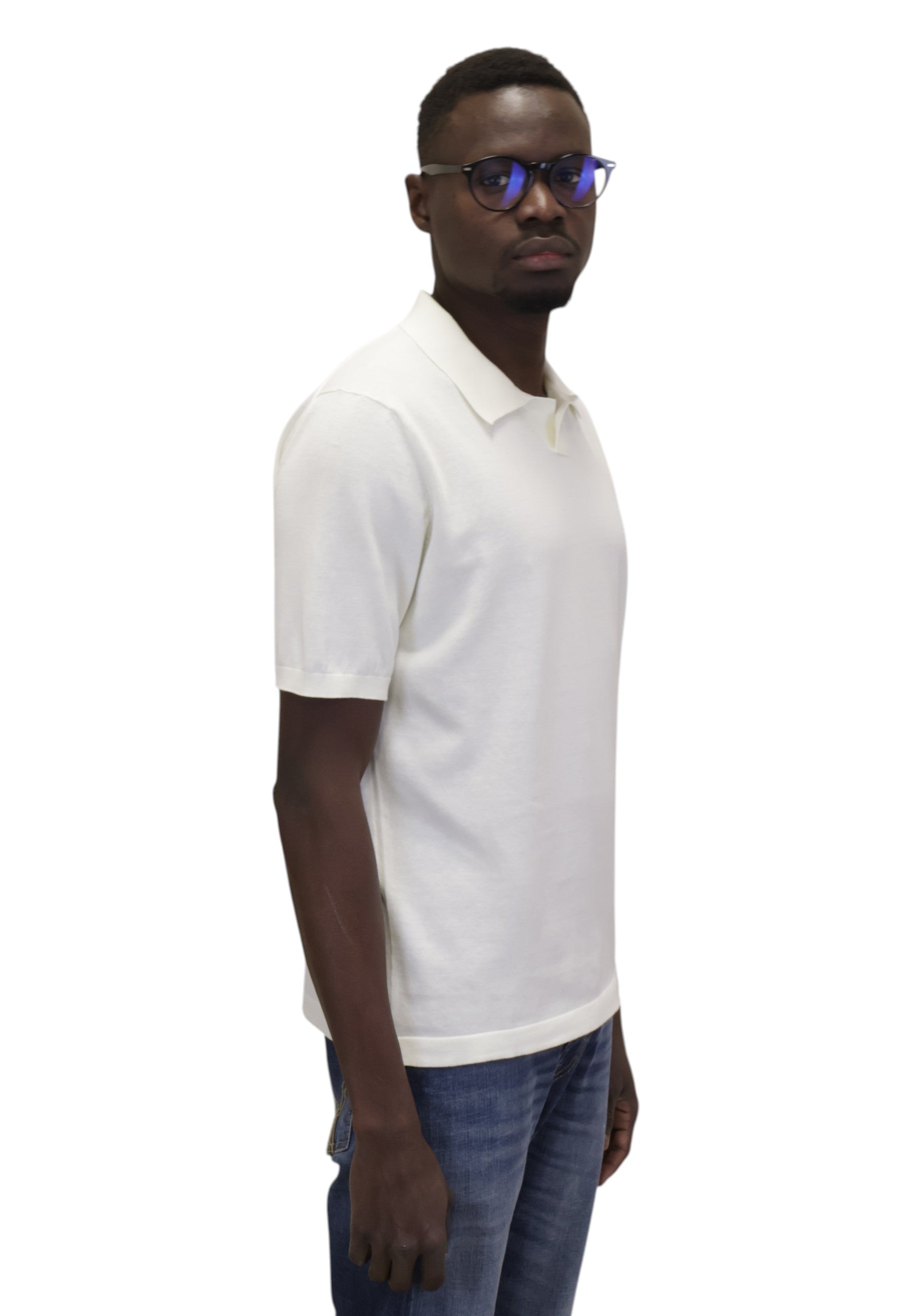 POLO A MANICA CORTA Bianco Kangra
