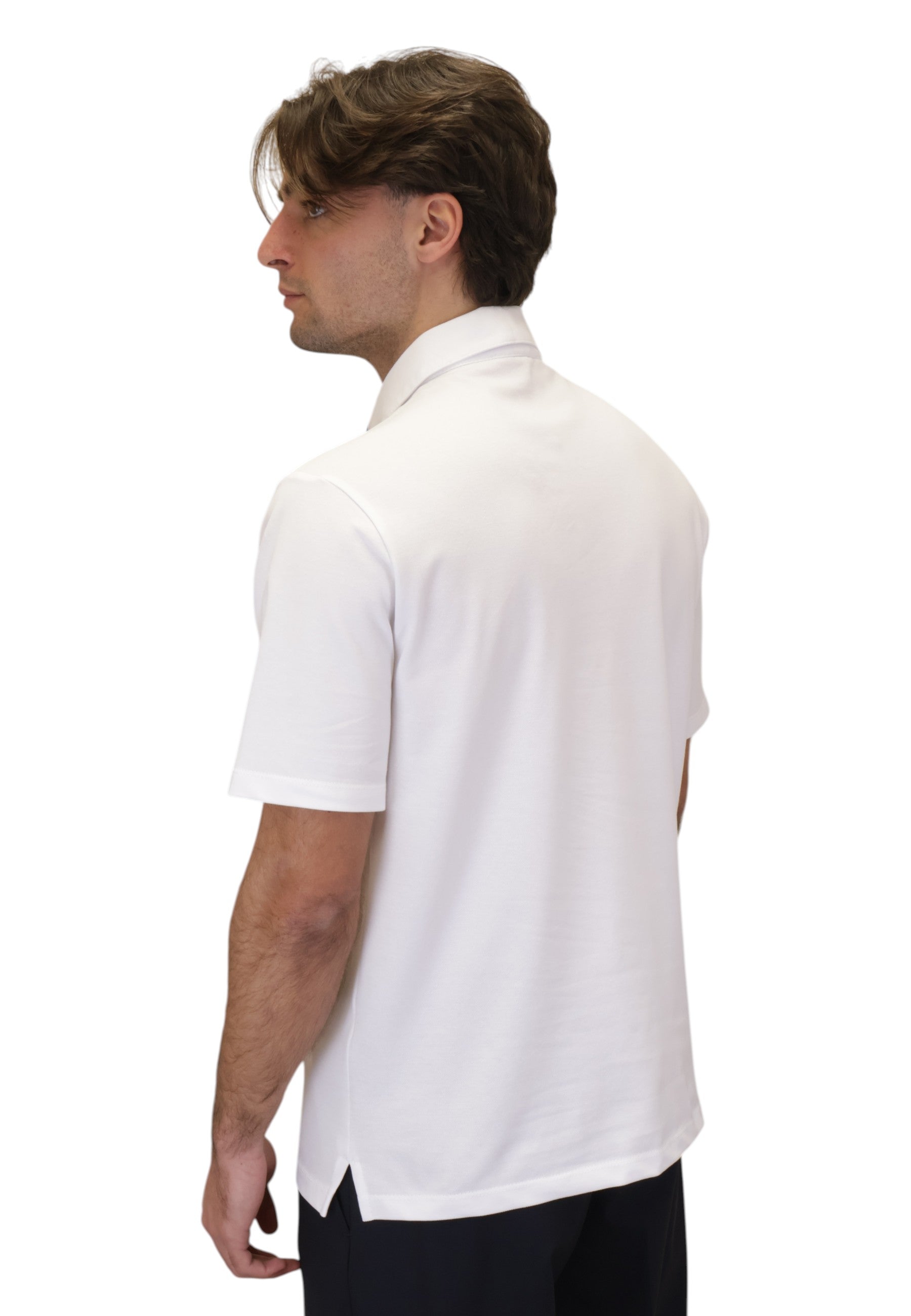 POLO A MANICA CORTA Bianco Kangra