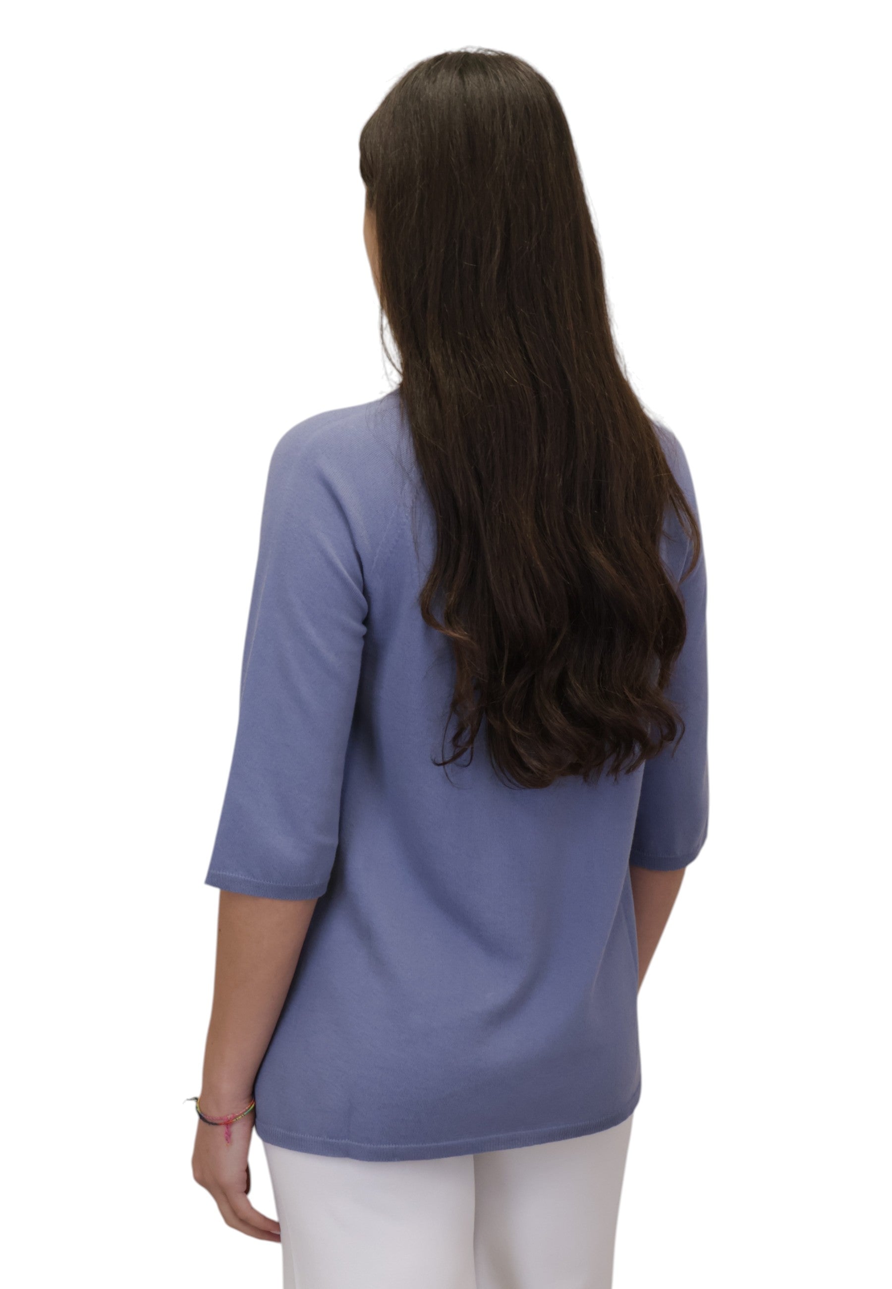 GIROCOLLO MANICA LUNGA Blu Kangra