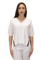 MAGLIE A V Bianco Kangra