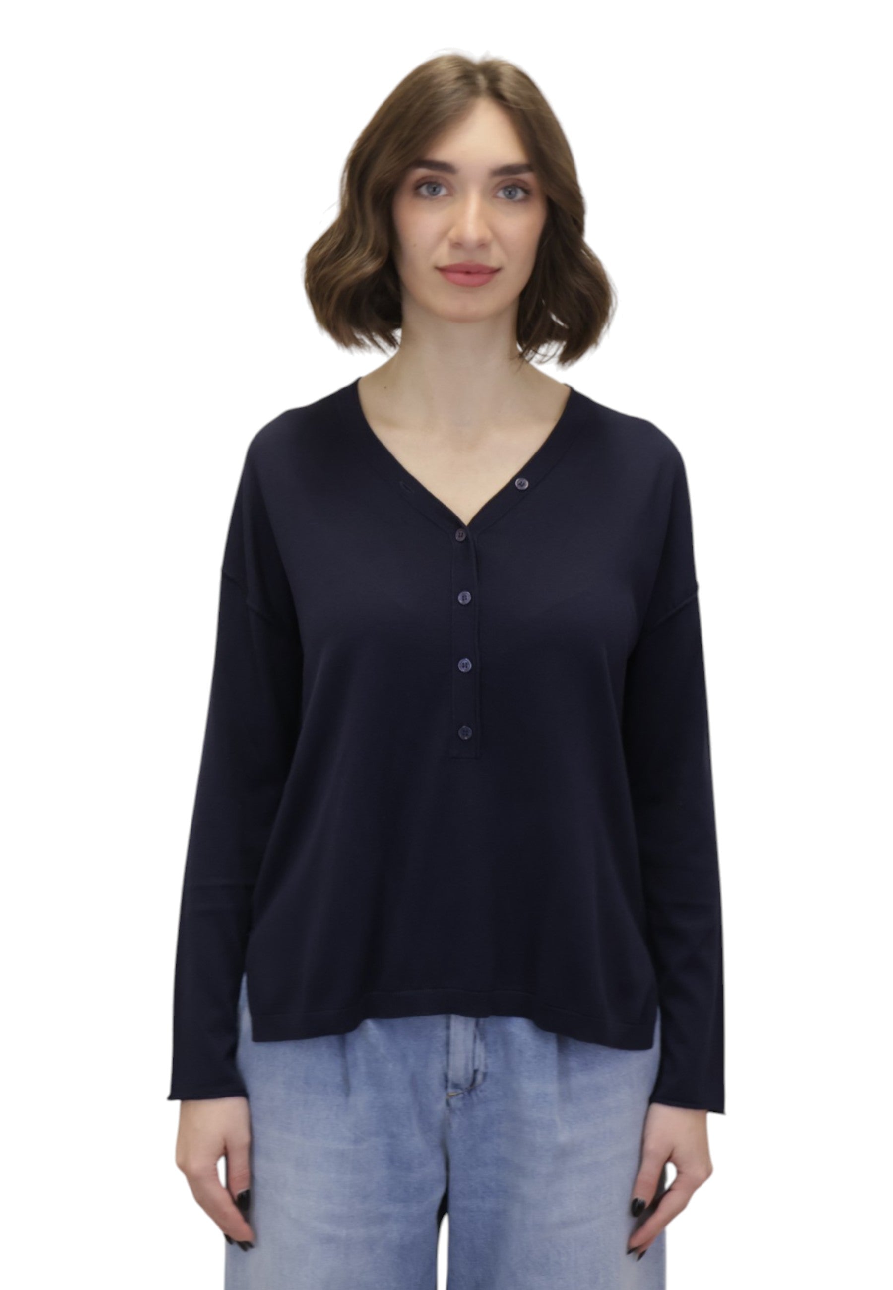 MAGLIE A SERAFINO Blu Kangra