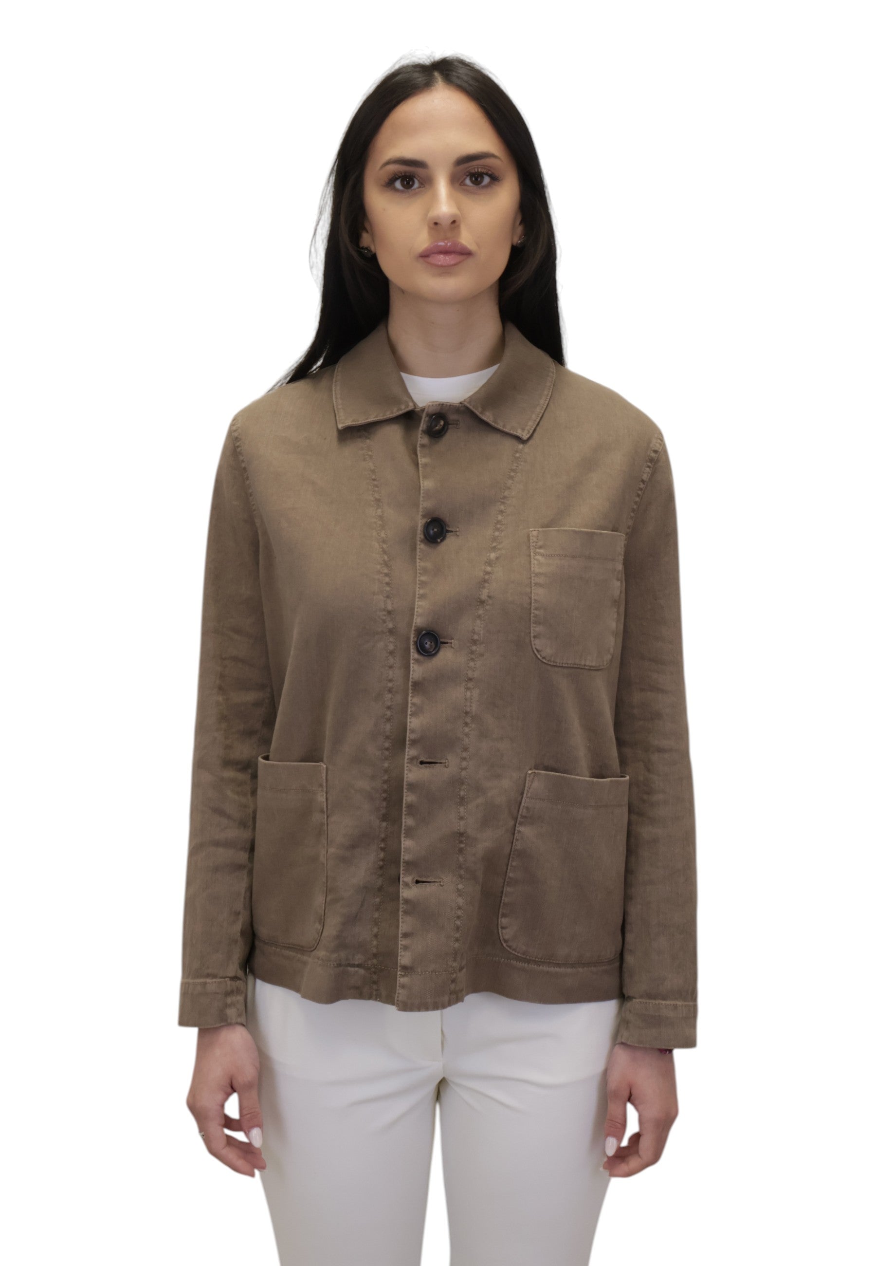 OVERSHIRT Marrone Circolo 1901