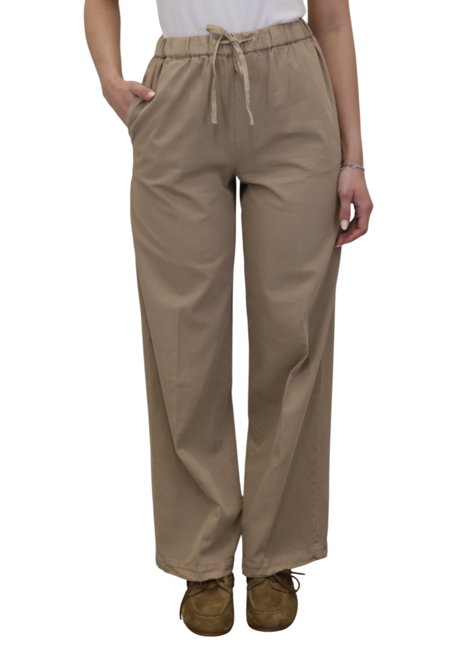 PANTALONI CON COULISSE Beige Circolo 1901