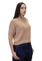 GIROCOLLO MANICA CORTA Beige Roberto Collina