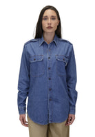OVERSHIRT Blu R.r. Eva Herzigova